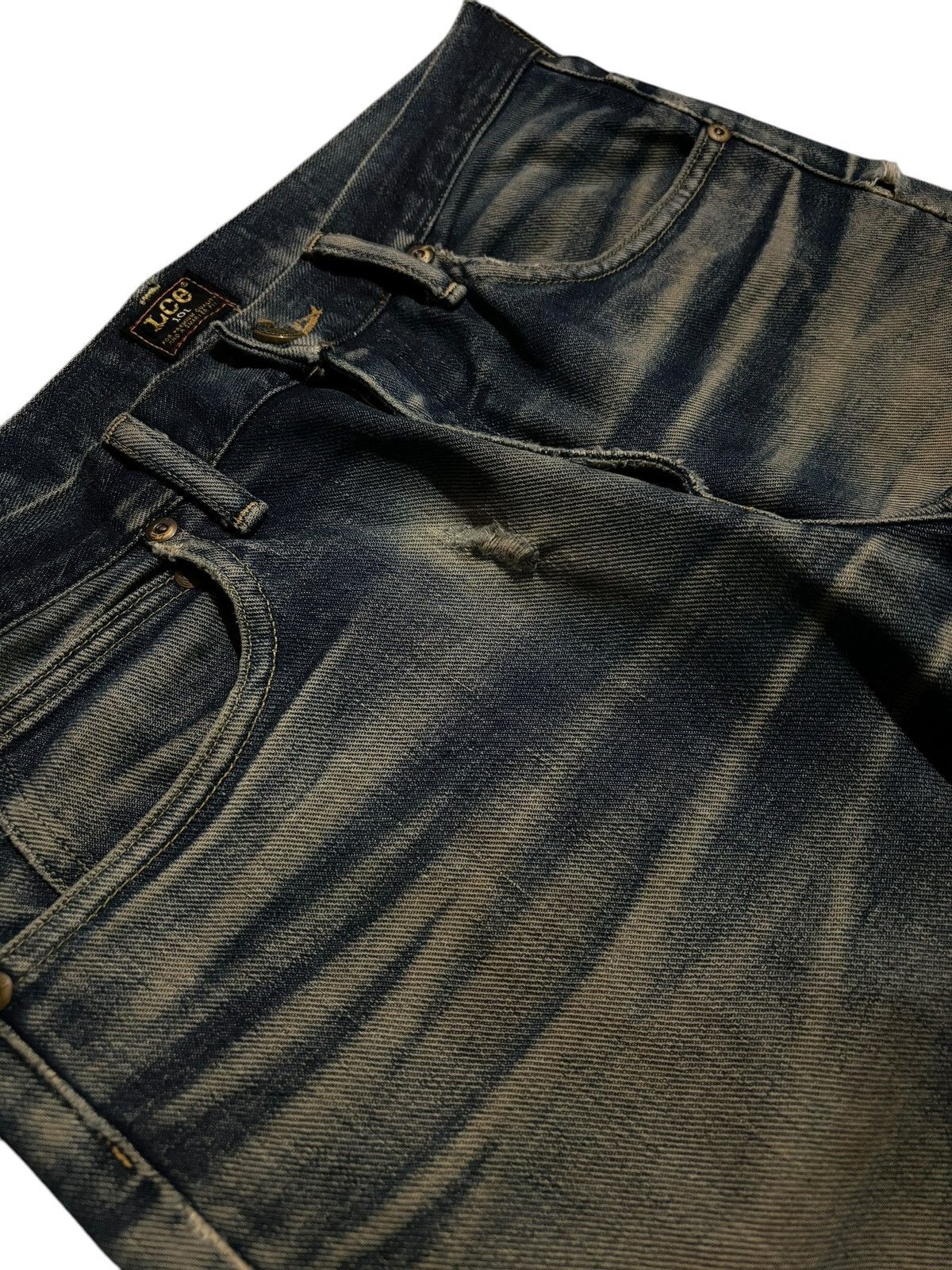 Comme des Garcons Y2k Lee Selvedge Lot 101 Distressed Season Faded Jeans Size US 30 / EU 46 - 5 Thumbnail