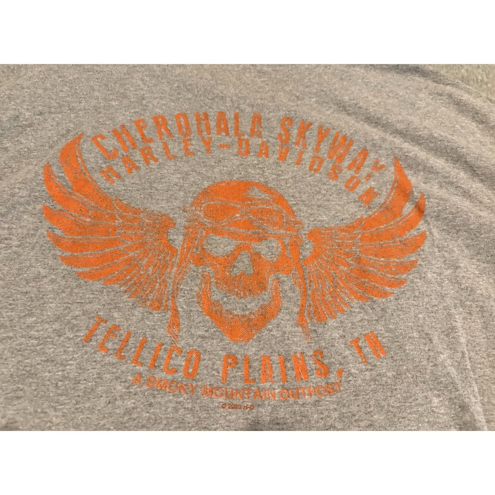 Harley Davidson Harley-Davidson Short Sleeve Gray Tee Shirt Mens 3XL Skull Shirt Leather USA Biker Motorcycle Graphic Print Crew Neck Tee Shirt Size US XXL / EU 58 / 5 - 2 Thumbnail