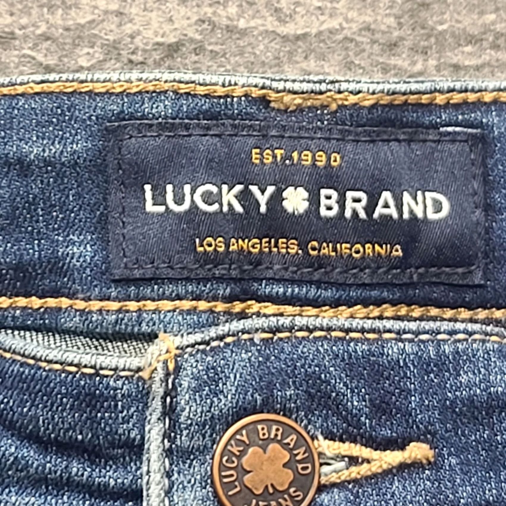 Lucky Brand Lucky Brand Shorts Bermuda Regular Women's 2 Mid Rise Distressed Stretch Denim 5-Pocket Blue Cotton Polyester Spandex Size 26" / US 2 / IT 38 - 2 Thumbnail