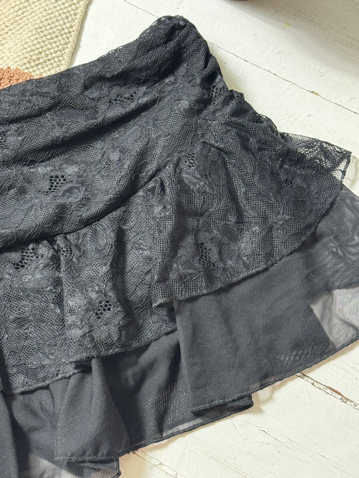 Other VINTAGE MESH RUSHES 2000s SKIRT / SHORTS Size 30" / US 8 / IT 44 - 7 Thumbnail