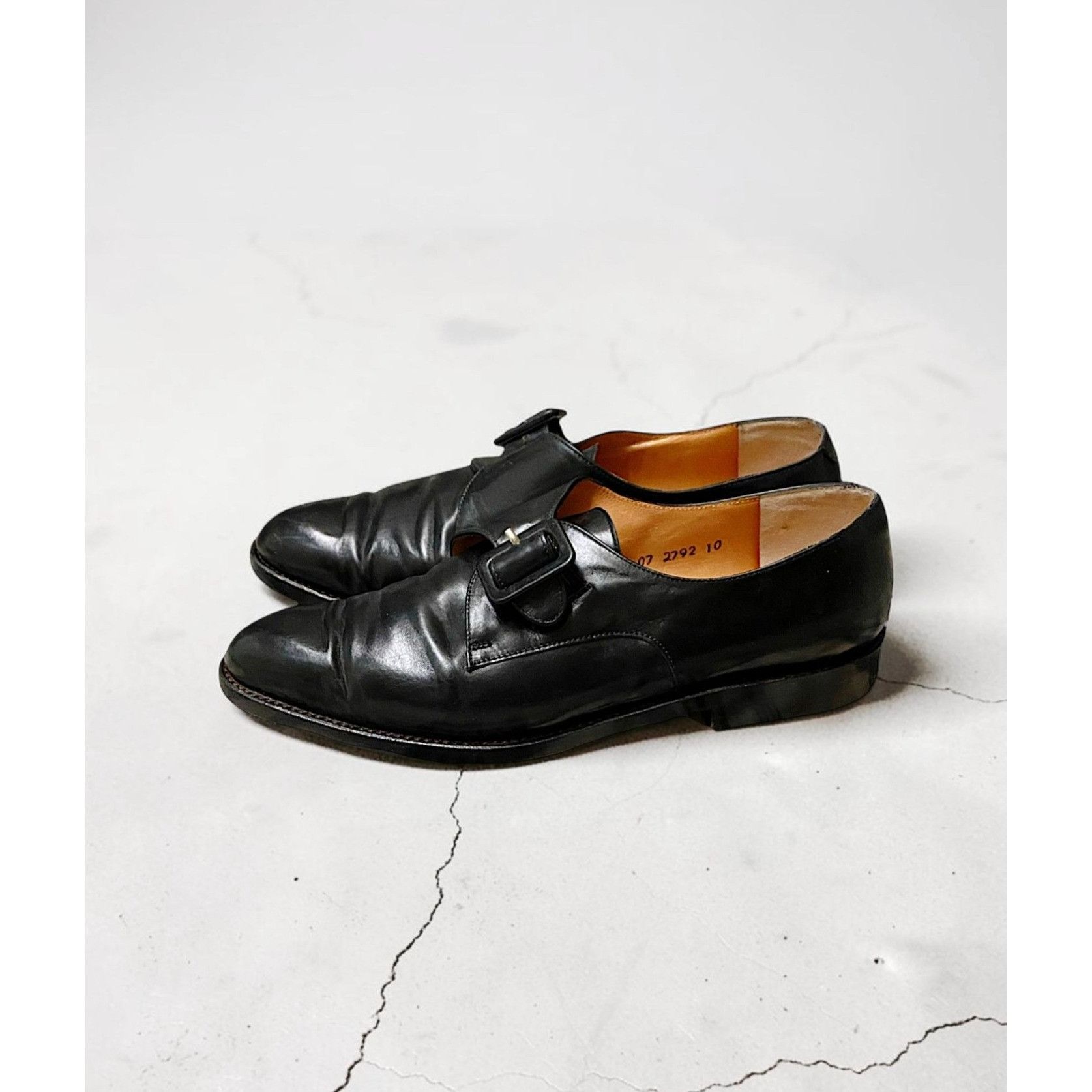 Robert Clergerie Vintage Robert Clergerie Black Leather Monk Strap Shoes, 7 Size US 7 / IT 37 - 3 Thumbnail