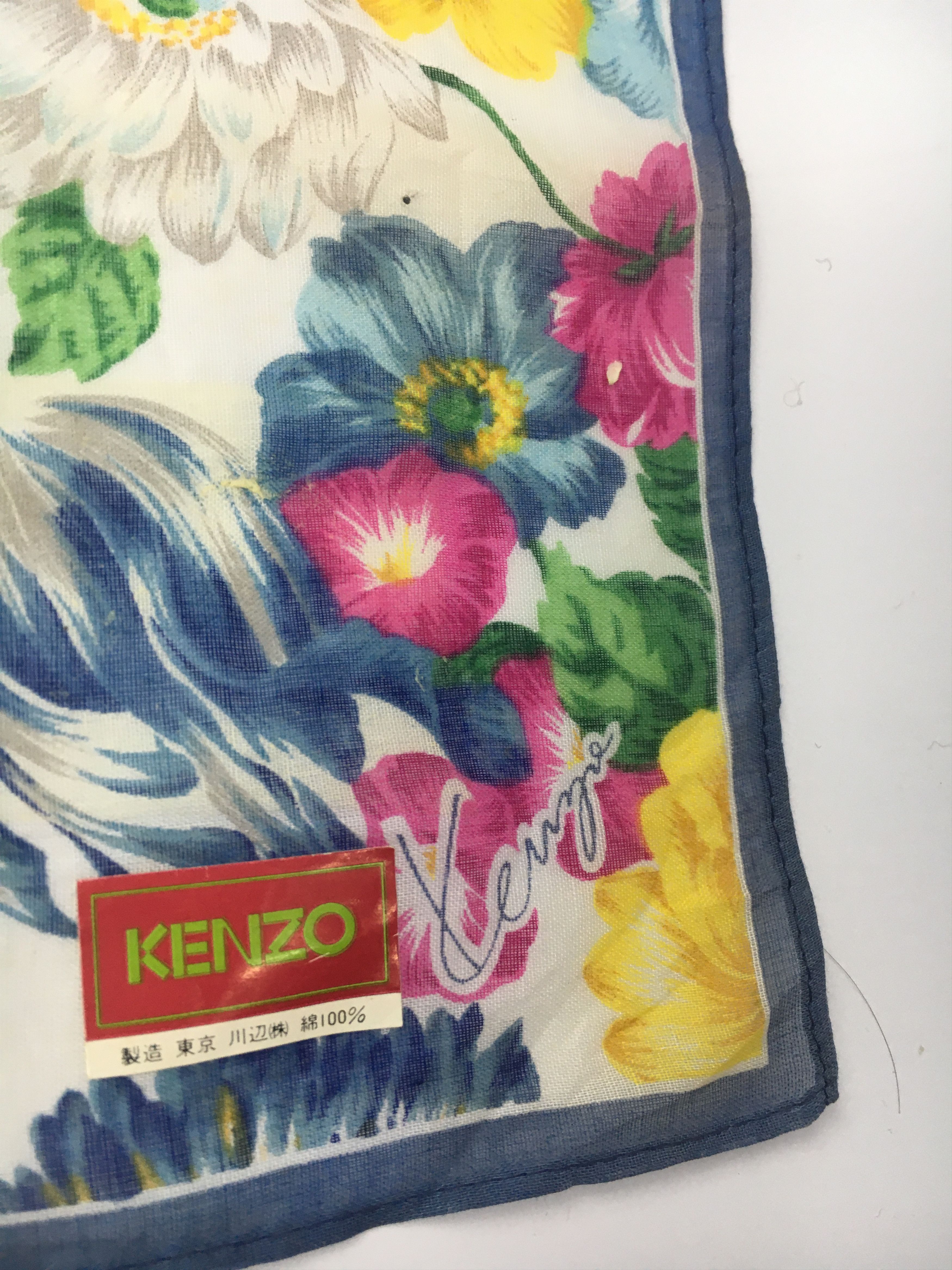 Kenzo Kenzo Floral Handkerchief / Bandana / Neckerchief HKC0124 Size ONE SIZE - 4 Thumbnail