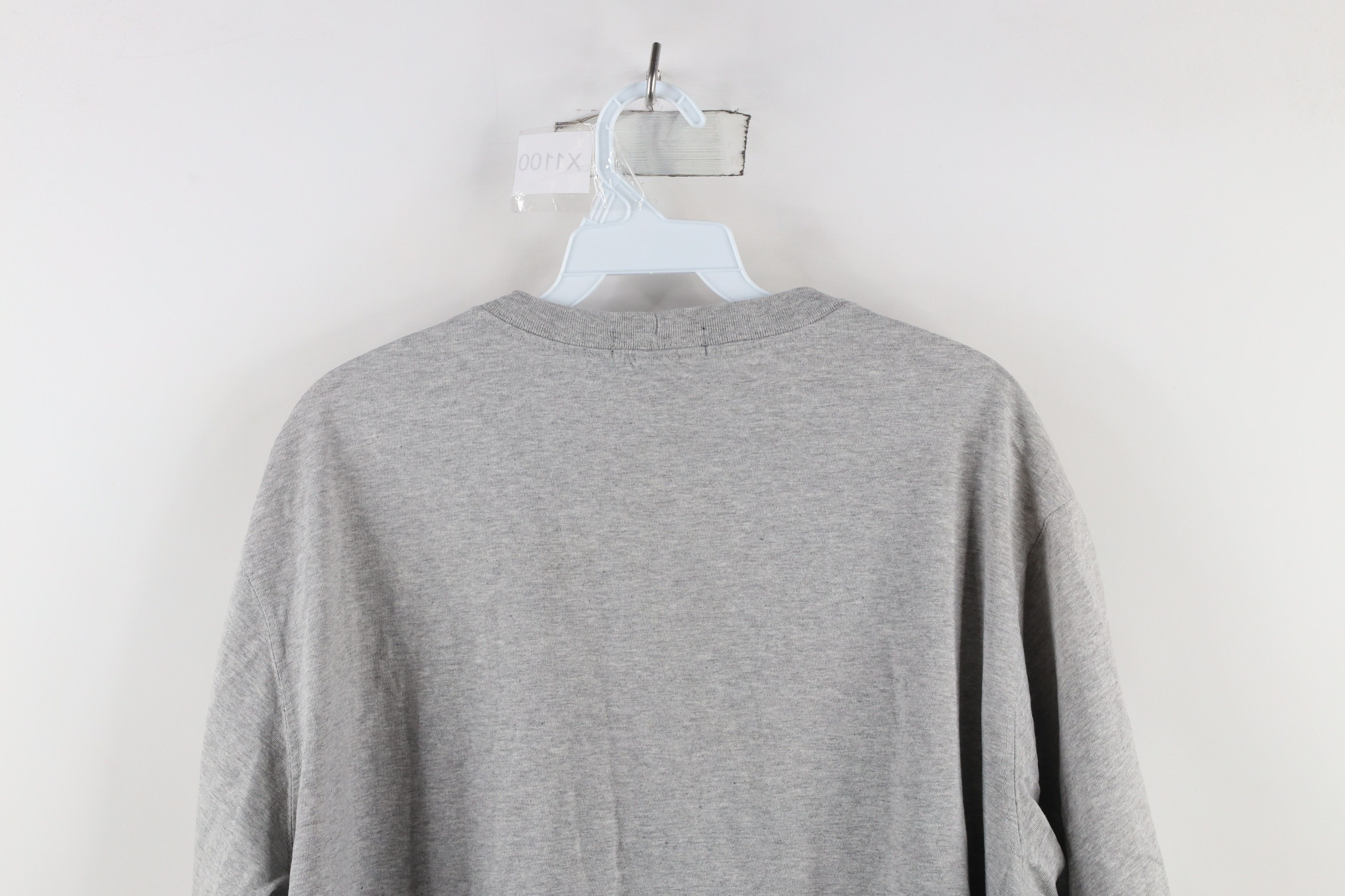 Lands' End × Vintage Vintage 90s Lands End Blank Short Sleeve T-Shirt Gray Cotton Size US L / EU 52-54 / 3 - 10 Thumbnail