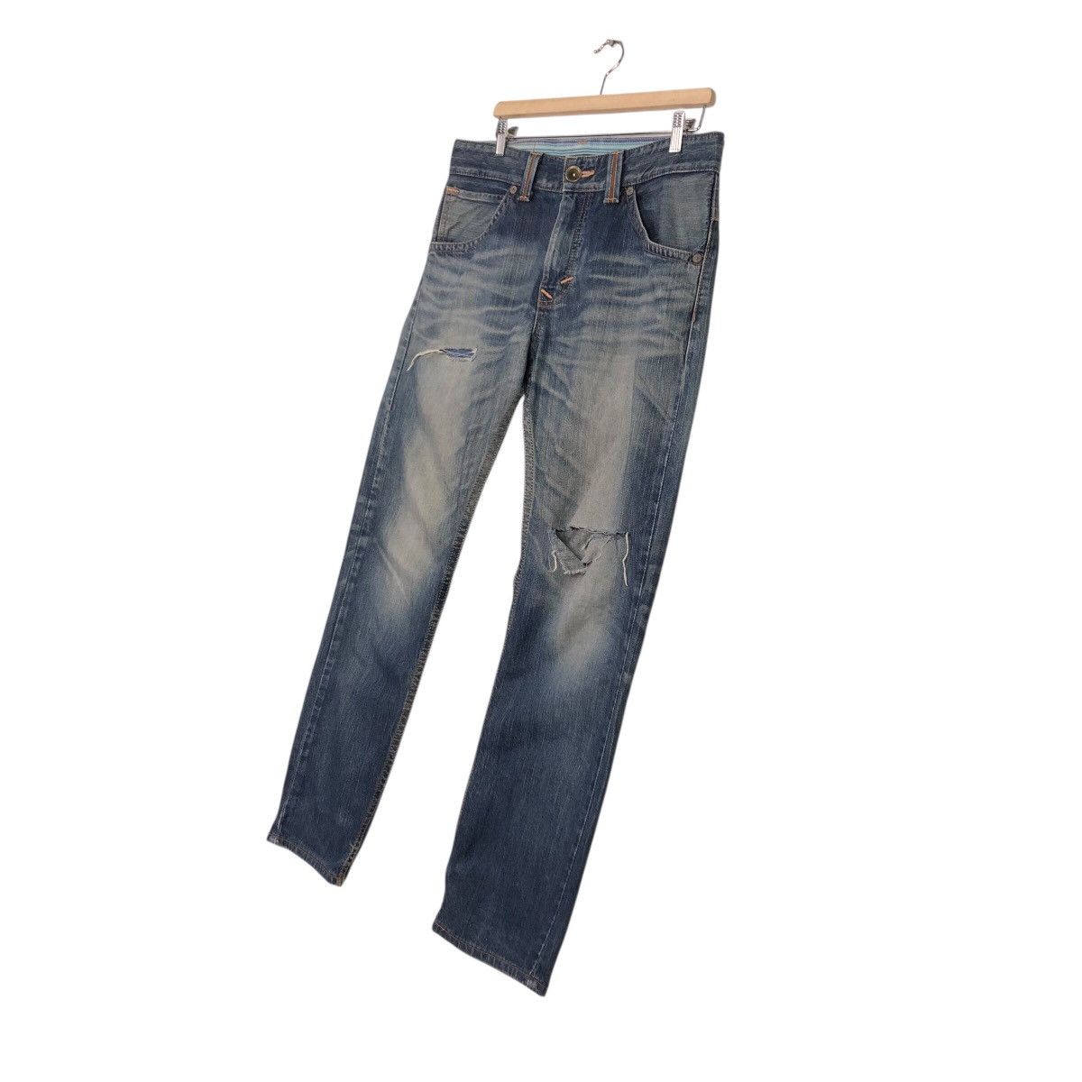 Japanese Brand 📌Exclusive Vintage Denim Jeans Edwin Punk Design IsseyMiyake Size US 32 / EU 48 - 3 Thumbnail