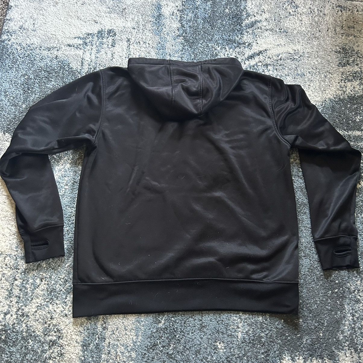 Oakley LATE 2000’s BASiC BLACK ON BLACK POLYESTER FLEECE HOODiE Size US M / EU 48-50 / 2 - 12 Thumbnail