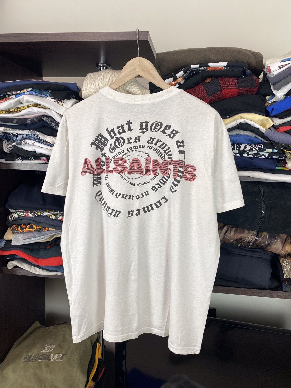 Allsaints × Japanese Brand × Vintage Y2K Vintage Allsaints Tee Shirt Archive Hype Size US M / EU 48-50 / 2 - 1 Thumbnail