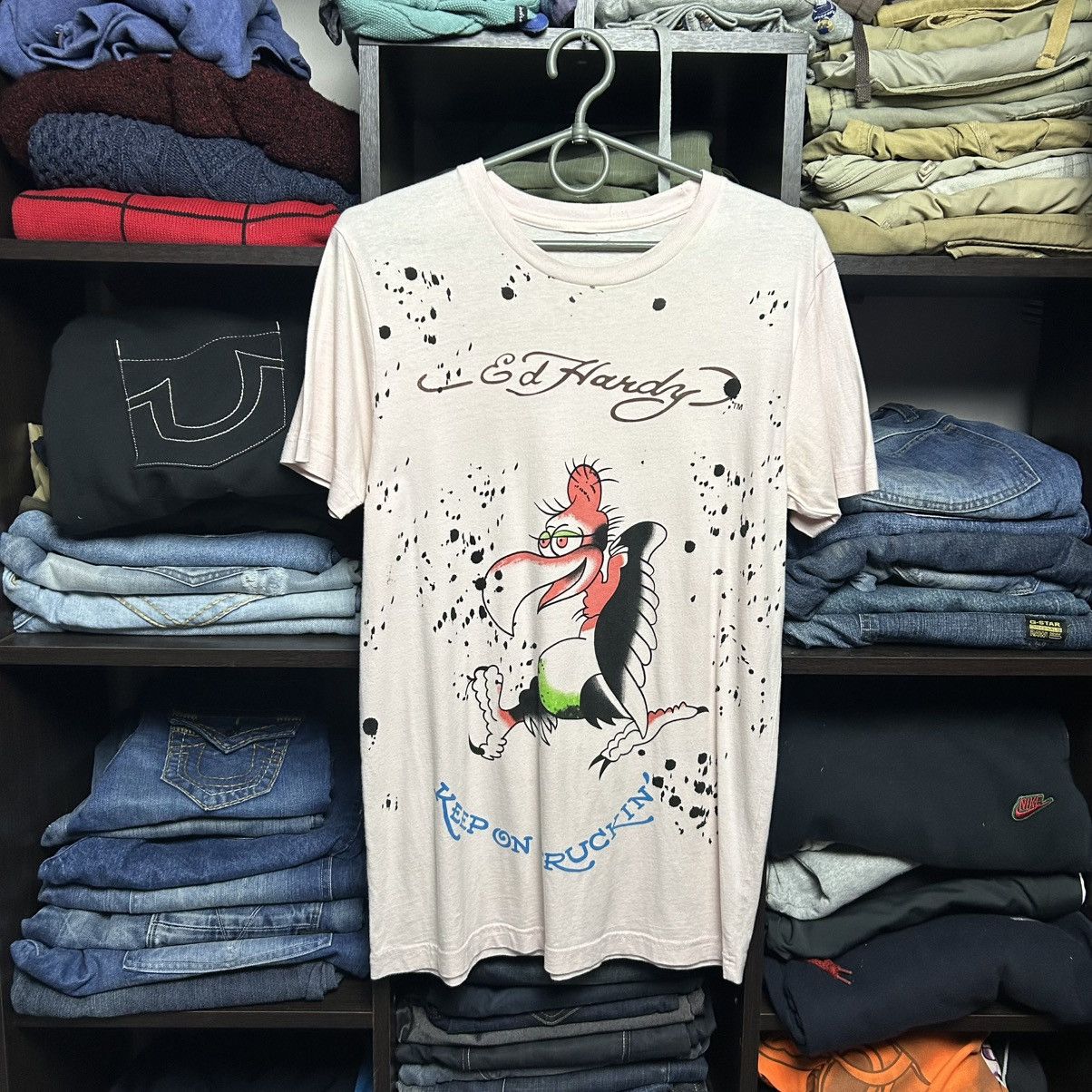 Ed Hardy Vintage Ed Hardy by Christian Audigier y2k opium graphic tee Size US M / EU 48-50 / 2 - 1 Thumbnail