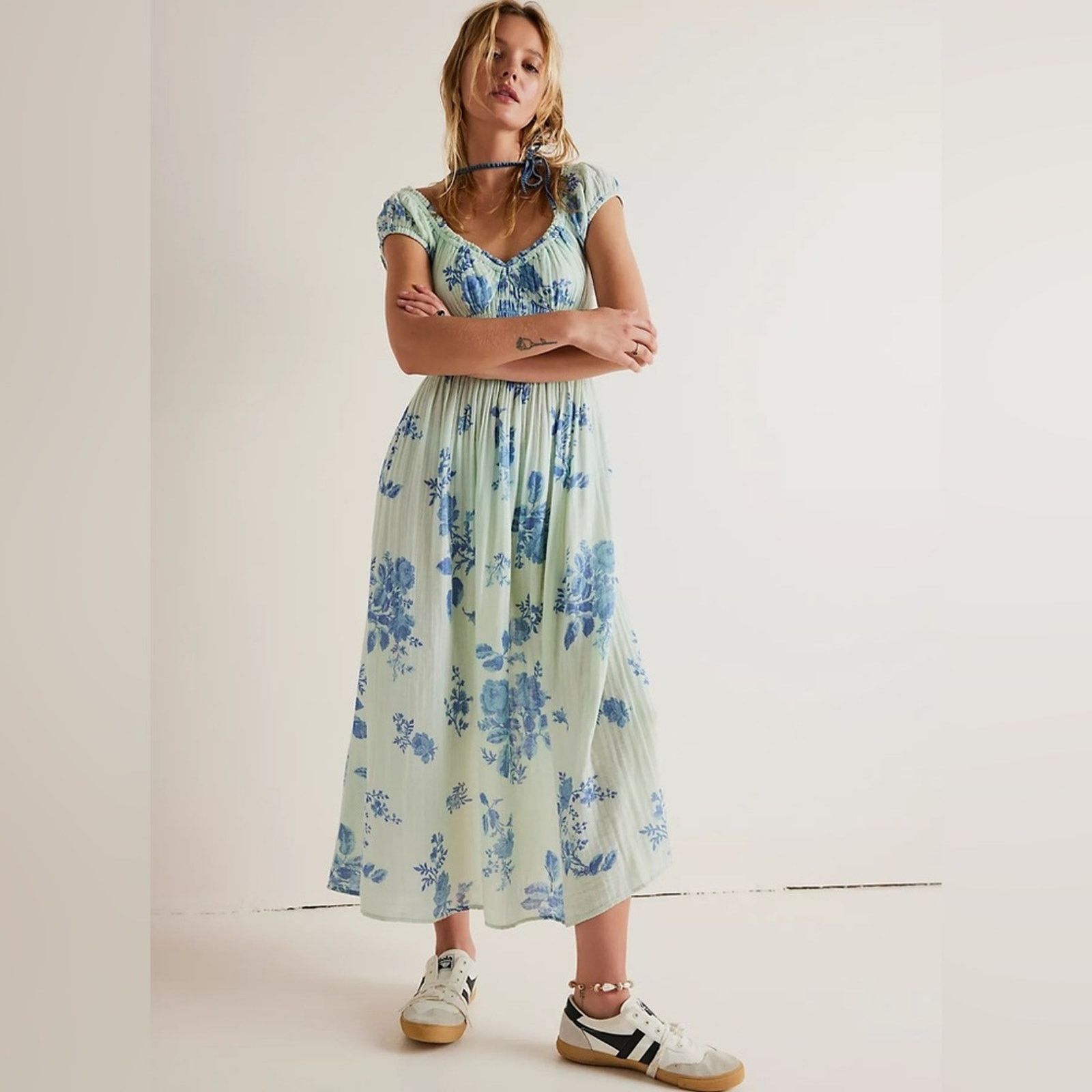 Free People 🎉LAST PIECE 🎉Free People Forget Me Not Midi Dress Size S / US 4 / IT 40 - 1 Thumbnail