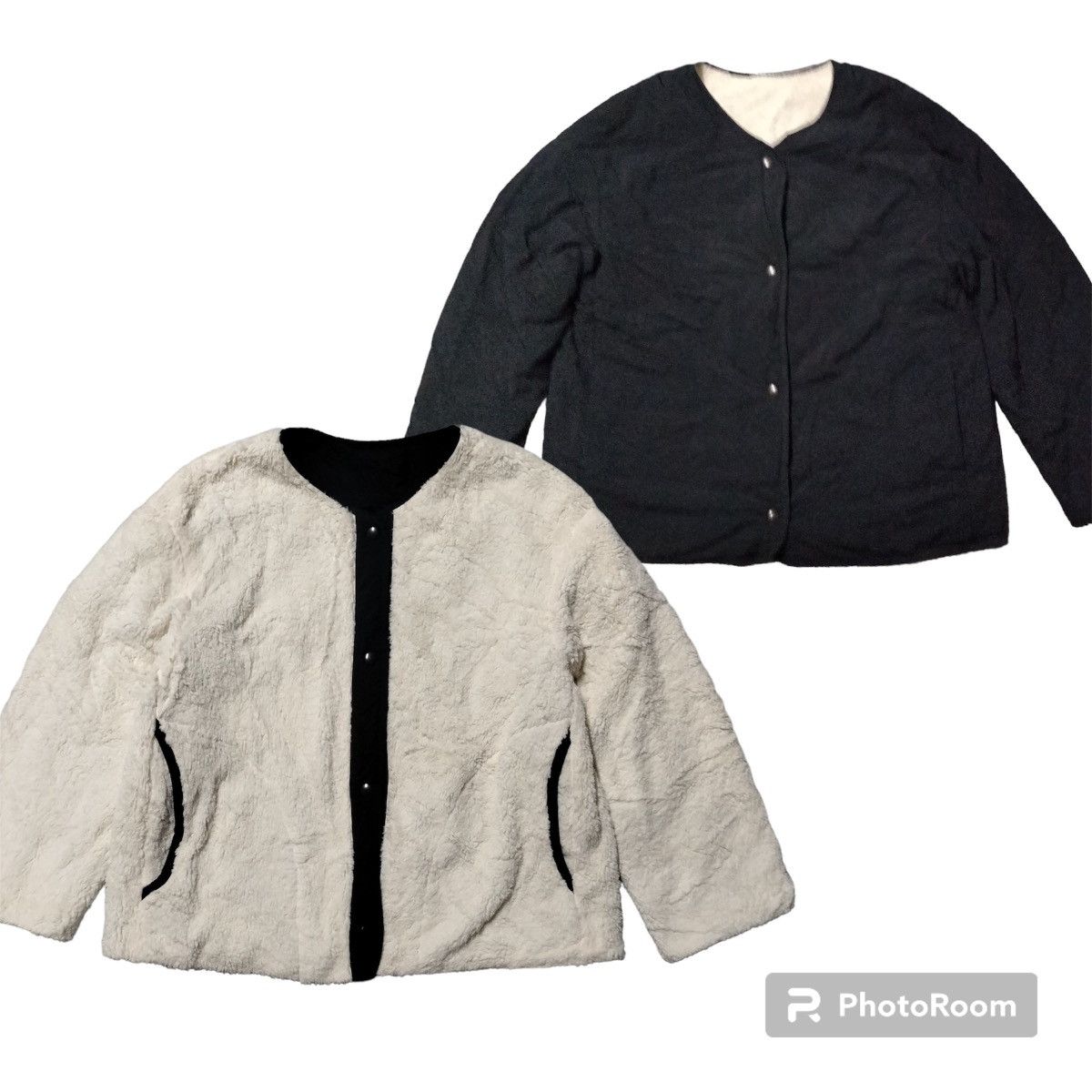 💥Reversible💥Vintage japanese Cardigan Deep pile