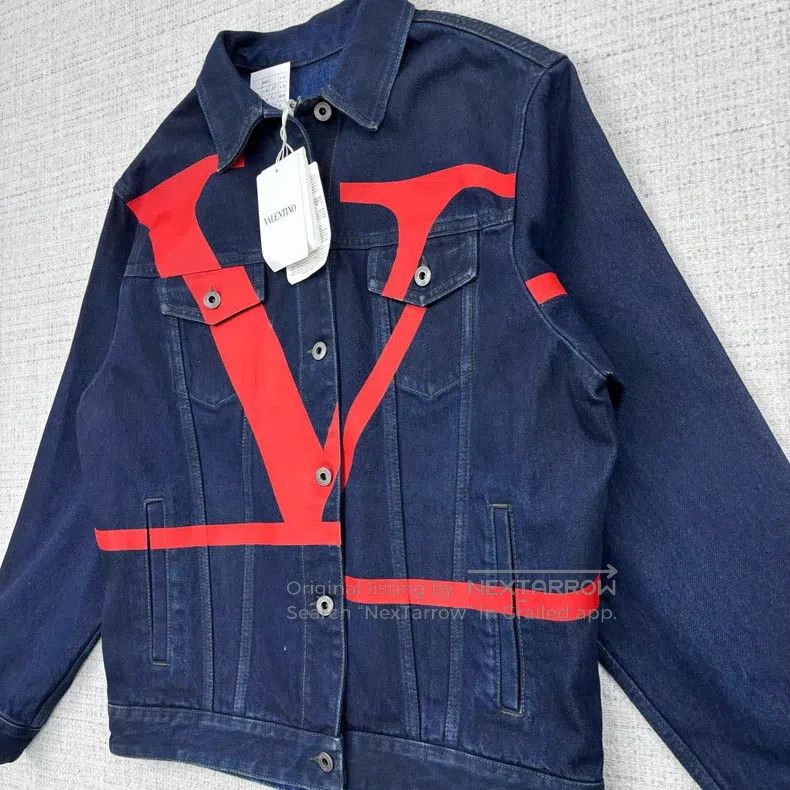 Valentino Valentino Large V letter single-breasted long-sleeved jack Size US XXS / EU 40 - 3 Thumbnail