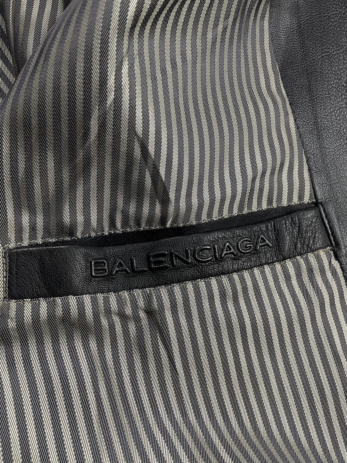 Balenciaga Vintage Balenciaga Leather Jacket Size US XL / EU 56 / 4 - 11 Thumbnail