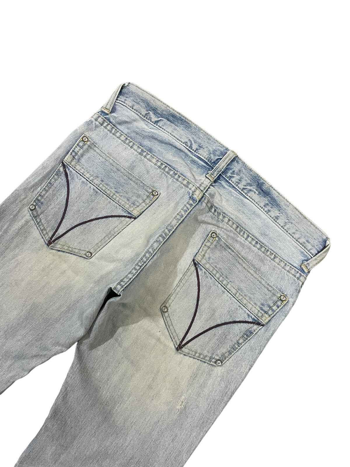 Japanese Brand Vintage Japanese Denim Womenswear Low Waisted Flare Jeans Size 30" / US 8 / IT 44 - 11 Thumbnail