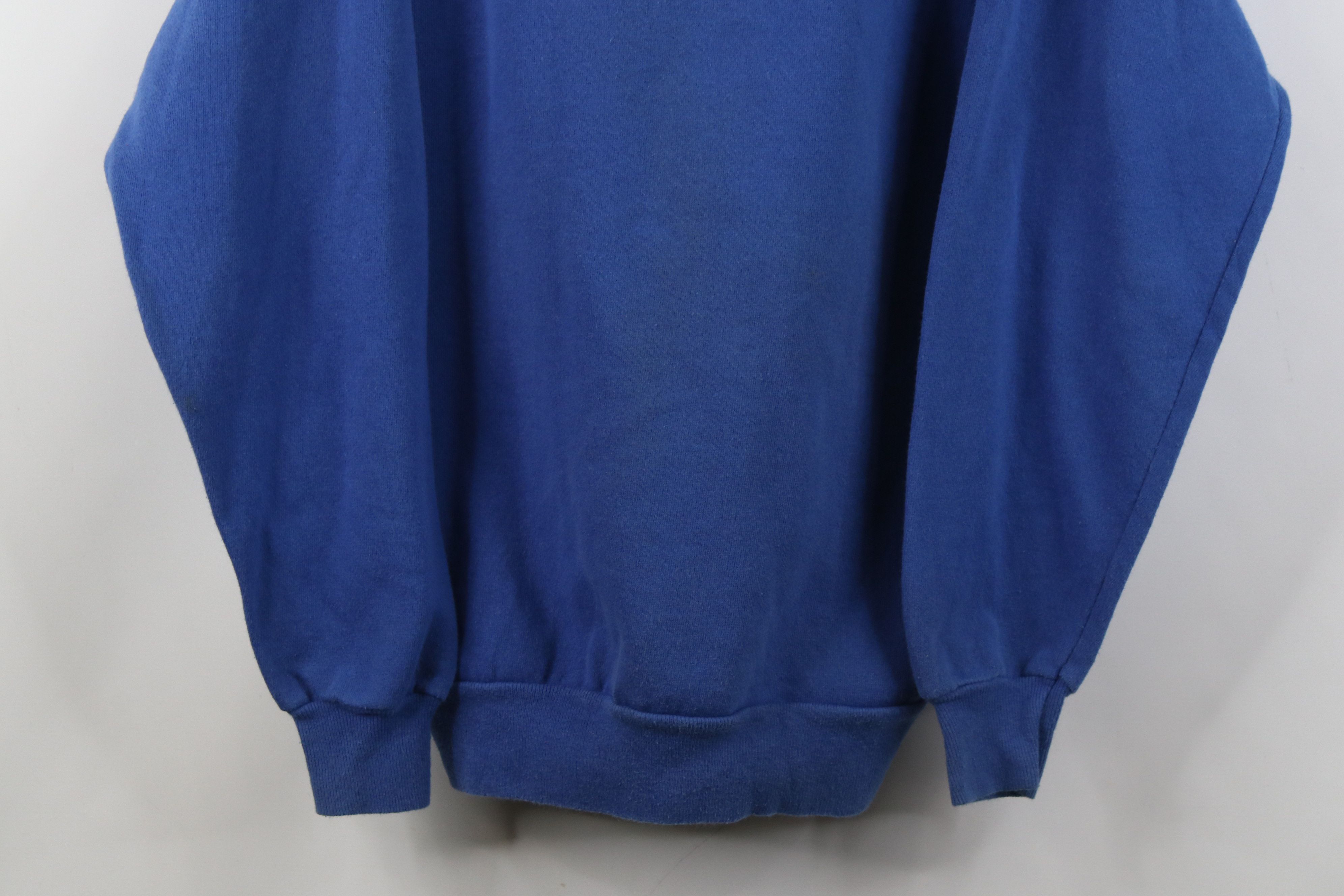Vintage Vintage 70s 80s Streetwear Crewneck Sweatshirt Royal USA Size US XL / EU 56 / 4 - 3 Thumbnail
