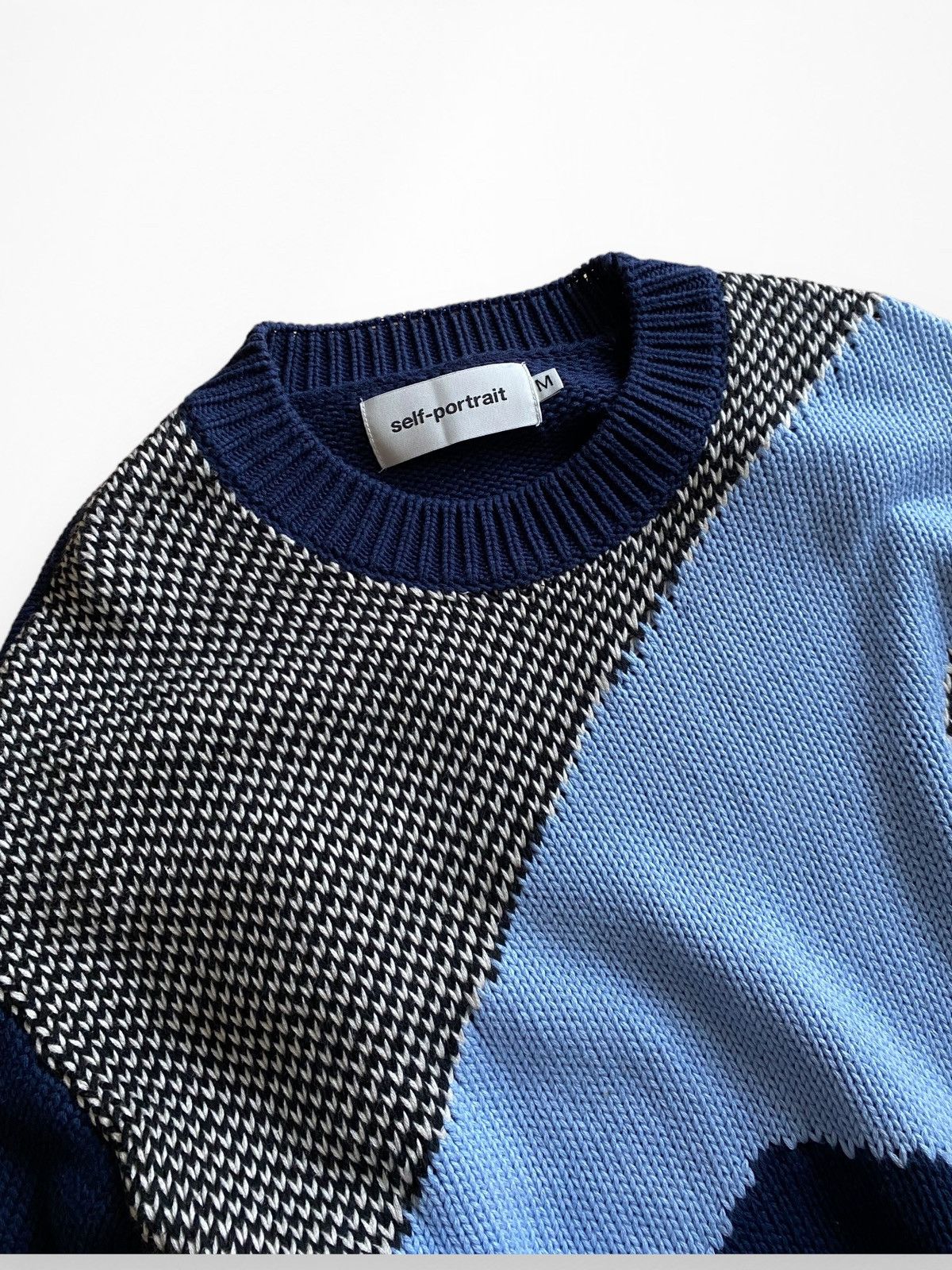 Self-Portrait Self-Portrait geometric Knitt crew long sweater Size M / US 6-8 / IT 42-44 - 4 Thumbnail