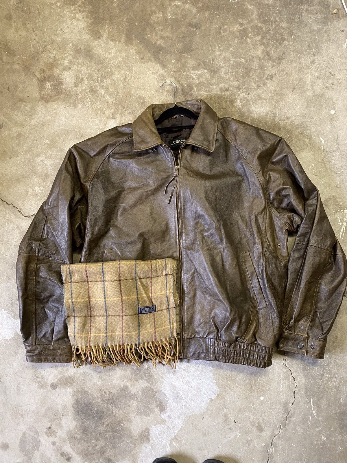 Other Leather bomber jacket paired with free Burberry scarf Size US XL / EU 56 / 4 - 1 Thumbnail