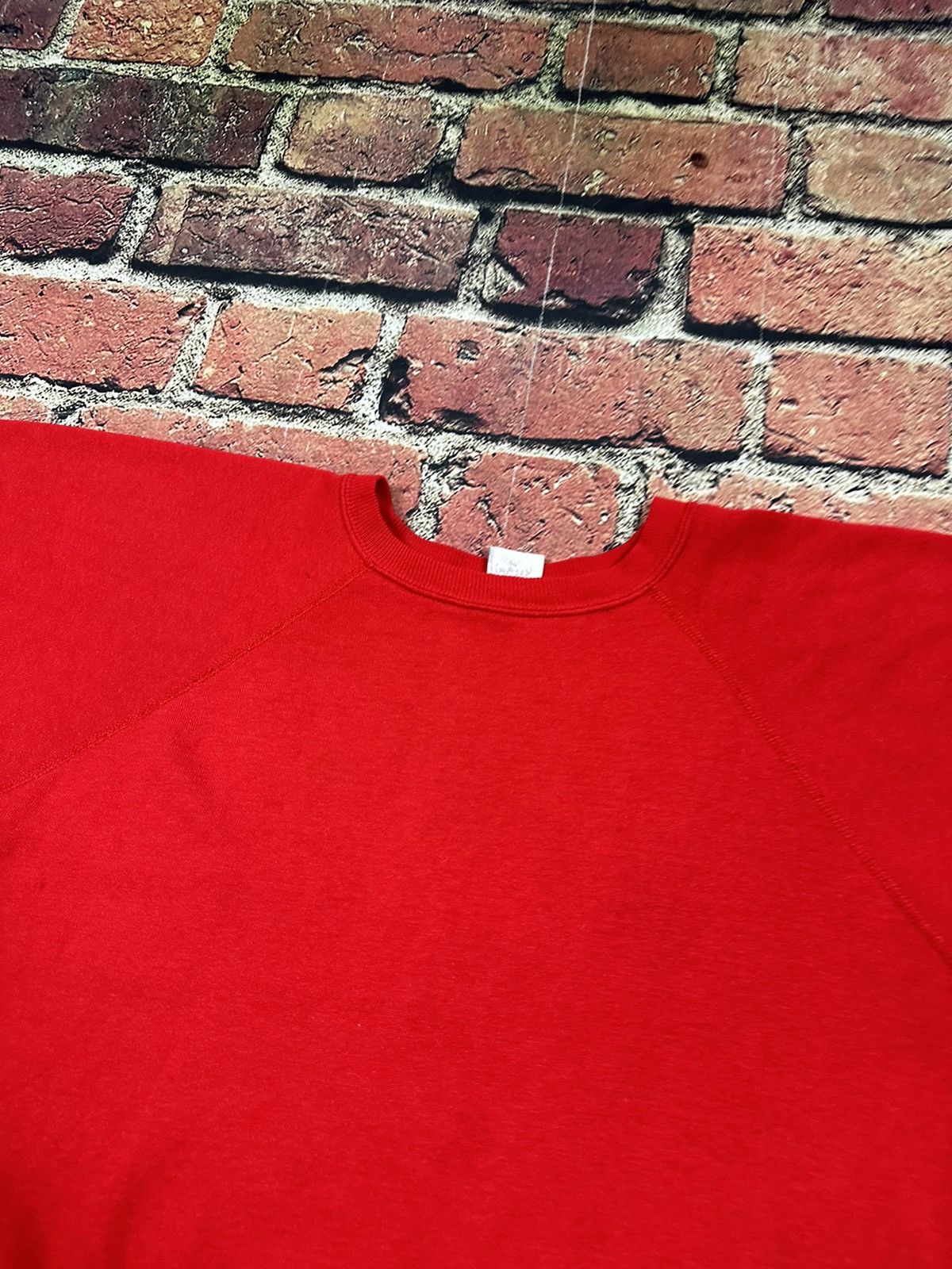 Tultex × Vintage Vintage Tultex Sweatshirt Short Sleeve Crewneck Blank Size US L / EU 52-54 / 3 - 2 Thumbnail