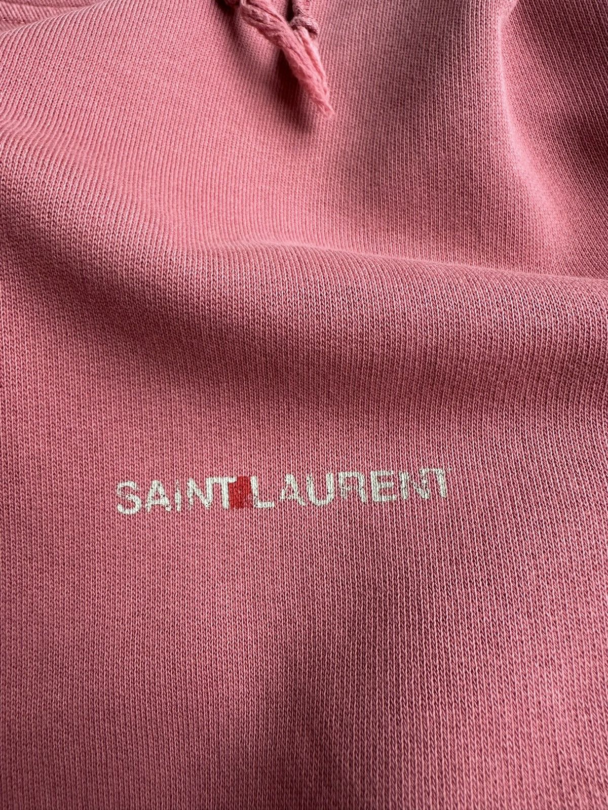 Saint Laurent Paris Saint Laurent Rive Gauche logo distressed hoodie $990 Size US XS / EU 42 / 0 - 21 Thumbnail