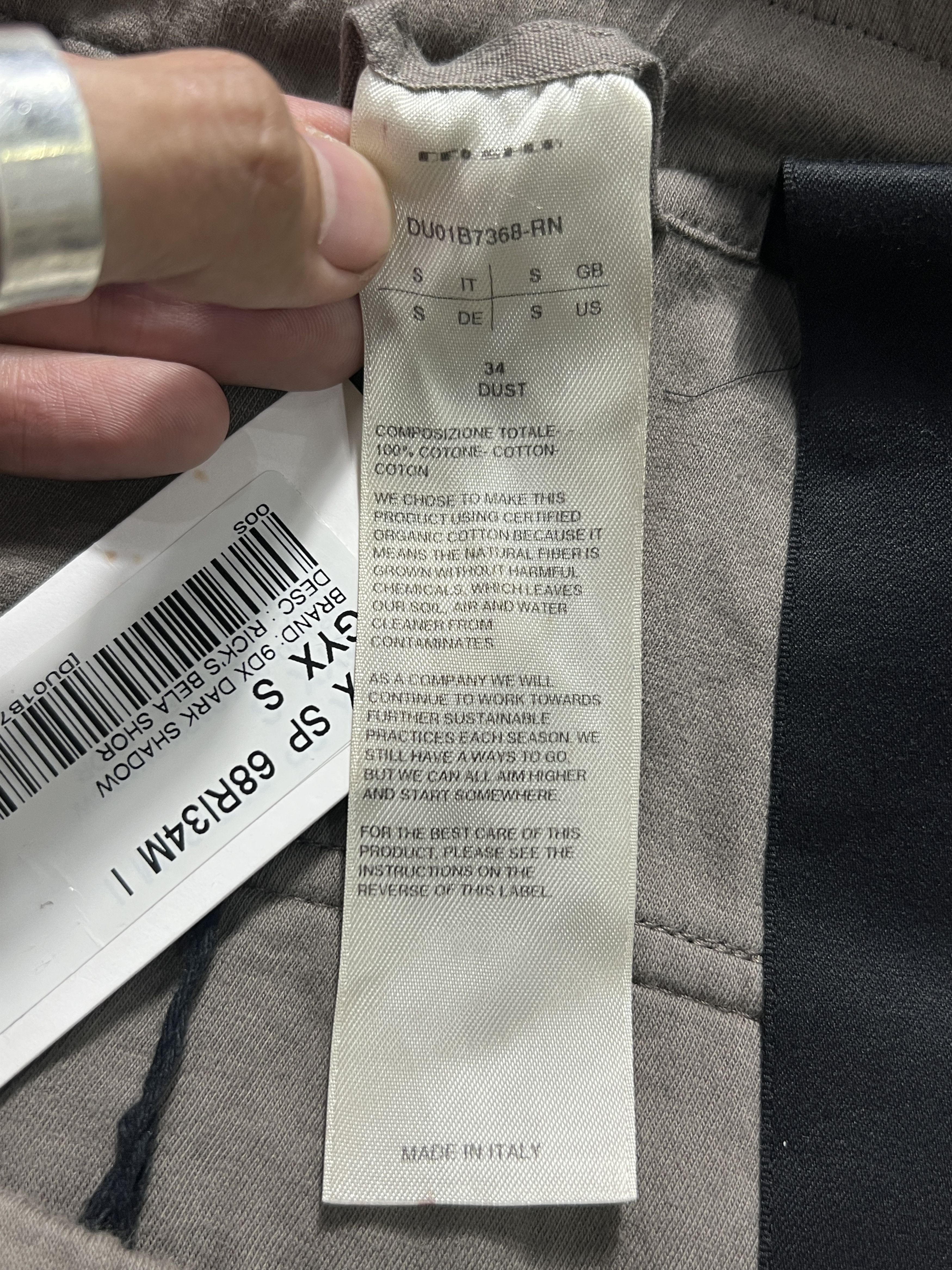 Rick Owens Drkshdw Rick Owens DRKSHDW Bela Shorts Dust S Italy Size US 34 / EU 50 - 9 Thumbnail