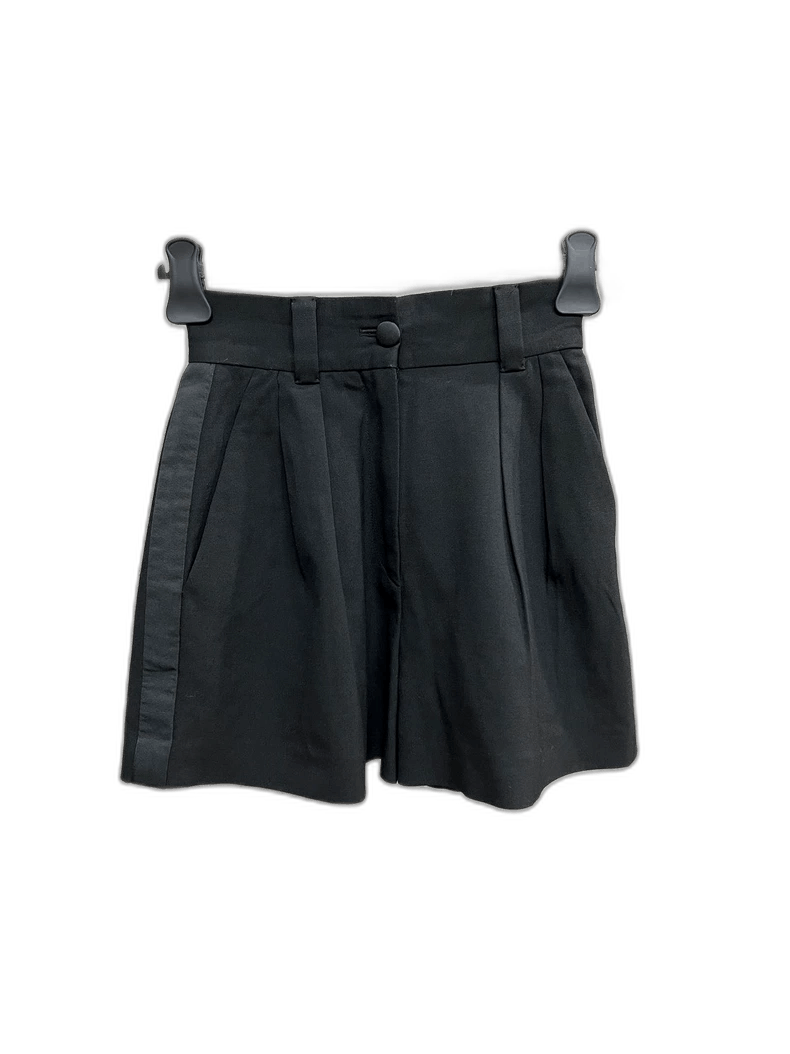 Miu Miu MiuMiu Black Side Stripe Suit Shorts-yf Size US 38 / EU 54 - 1 Thumbnail