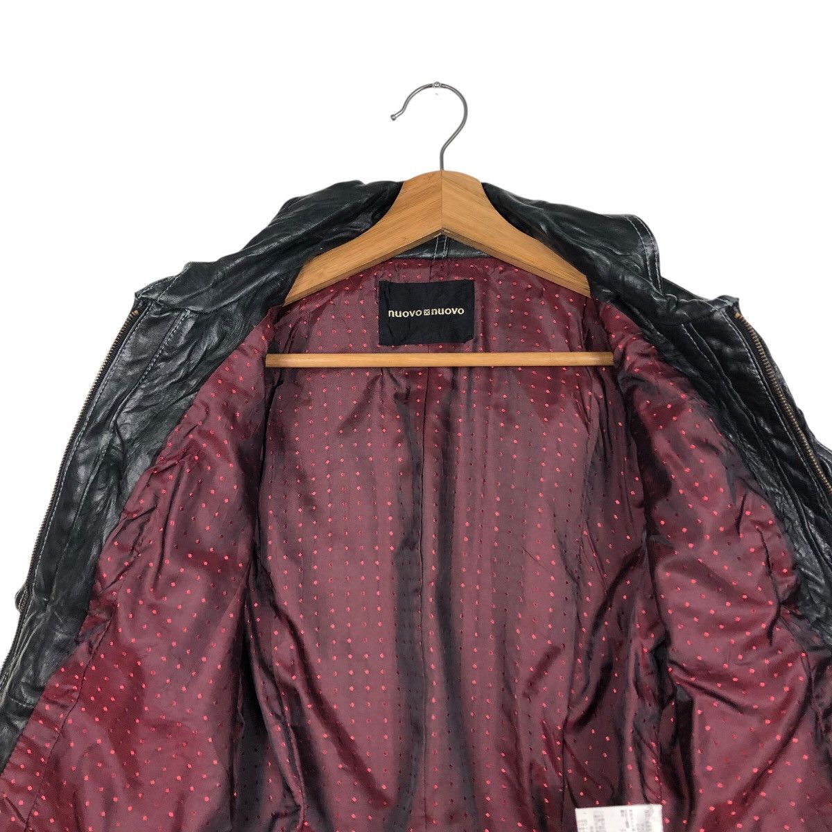 Japanese Brand Cropped Biker Leather Jacket Nouvo Nouvo Issey Miyake Size US S / EU 44-46 / 1 - 14 Thumbnail