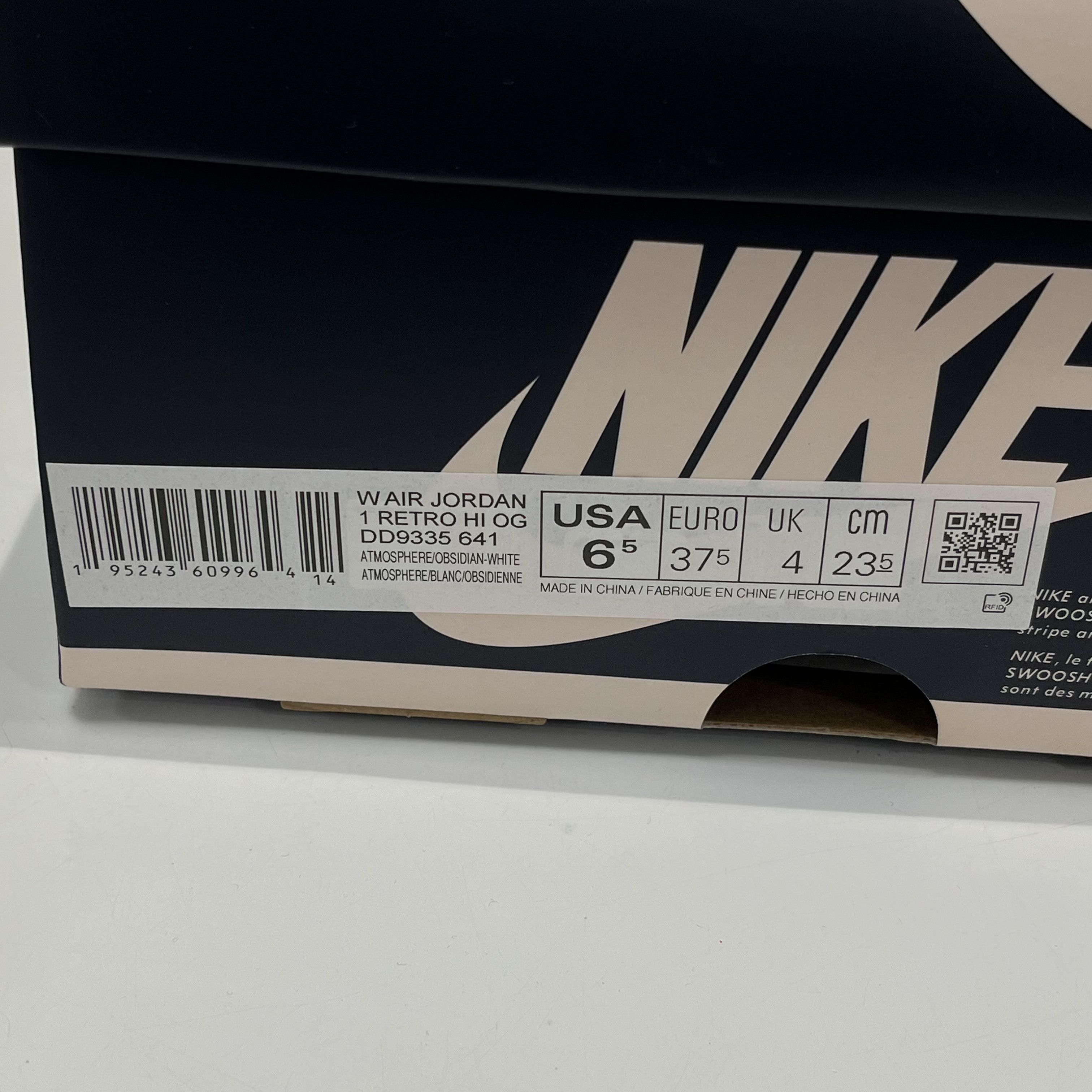 Nike Air Jordan1 Retro High OG Atmosphere (W) Size US 6.5 / IT 36.5 - 7 Thumbnail