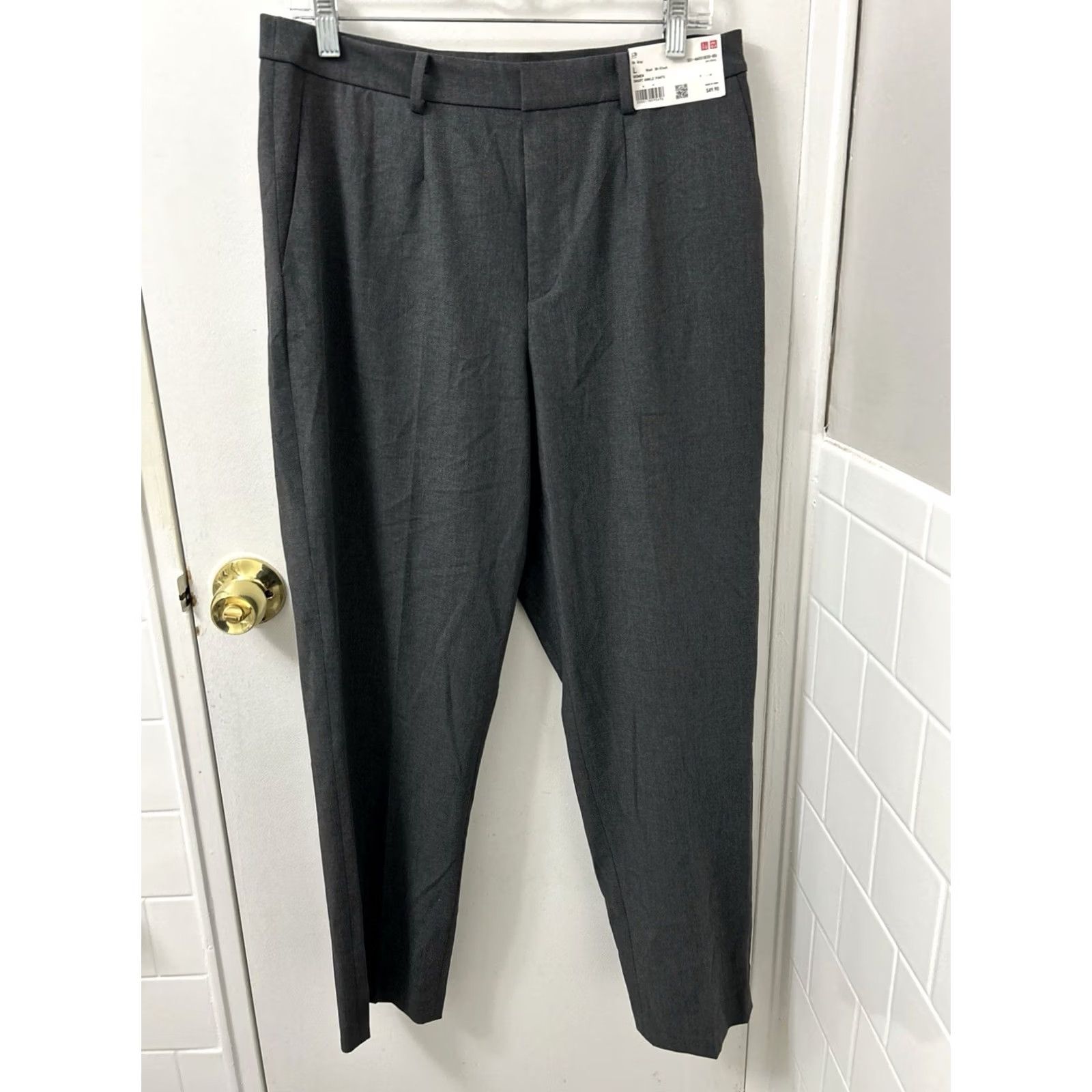 Uniqlo Uniqlo Smart Ankle Pants Womens Large W30-31 L28 Gray NWT Trousers MSRP 0 Size 36" / US 14 / IT 50 - 2 Thumbnail
