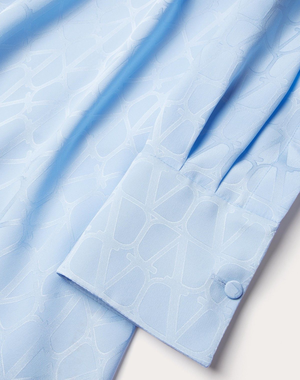 Valentino o1s1wg110525 Toile Iconographe Midi Dress in Sky Blue Size M / US 6-8 / IT 42-44 - 7 Thumbnail