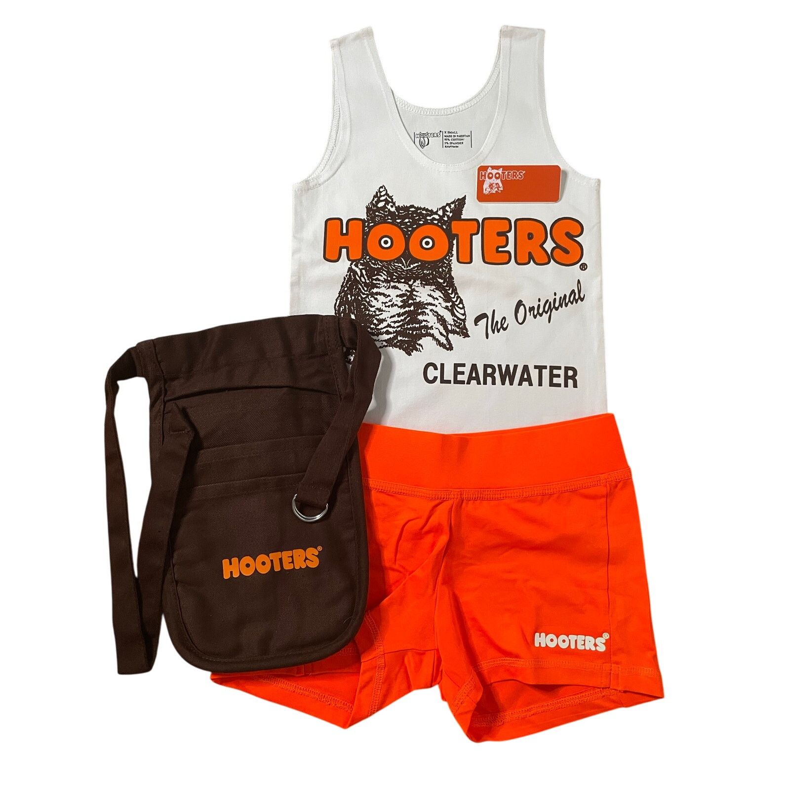 Other New Hooters Tank Shorts Pouch Name Tag Socks Pantyhose Xs Size XS / US 0-2 / IT 36-38 - 3 Thumbnail