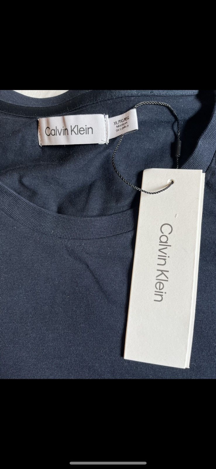 Calvin Klein Calvin Klein Black T Shirt (Small Embroidered Logo) Size US XL / EU 56 / 4 - 5 Thumbnail