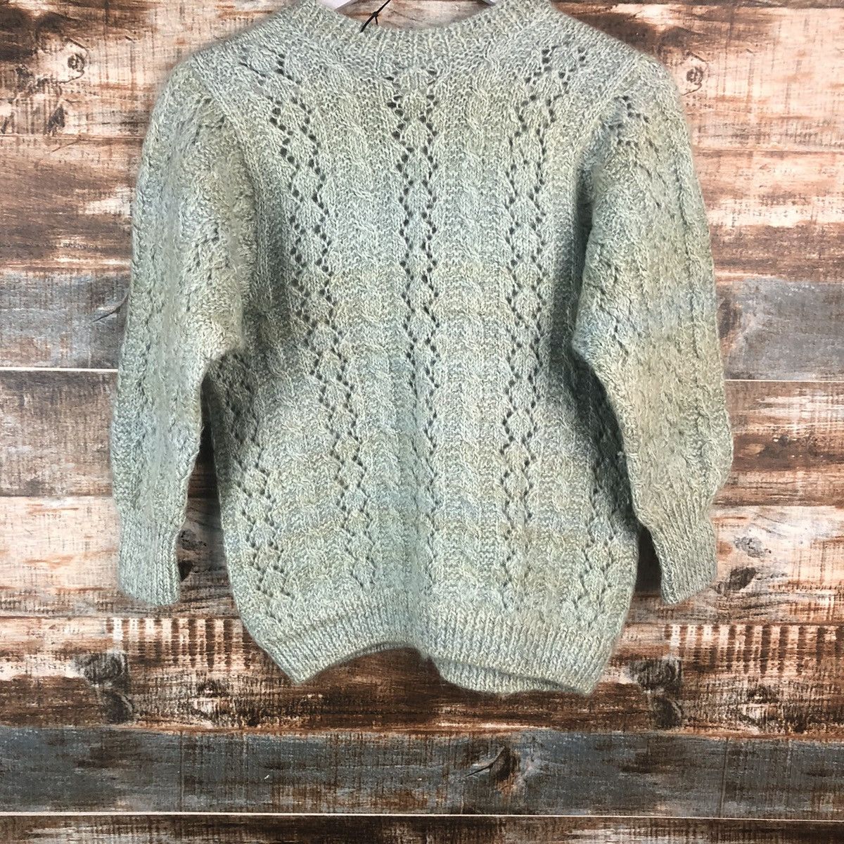 Japanese Brand Japan cardigan vintage faded Green Knitwear #A2282 Size S / US 4 / IT 40 - 12 Thumbnail