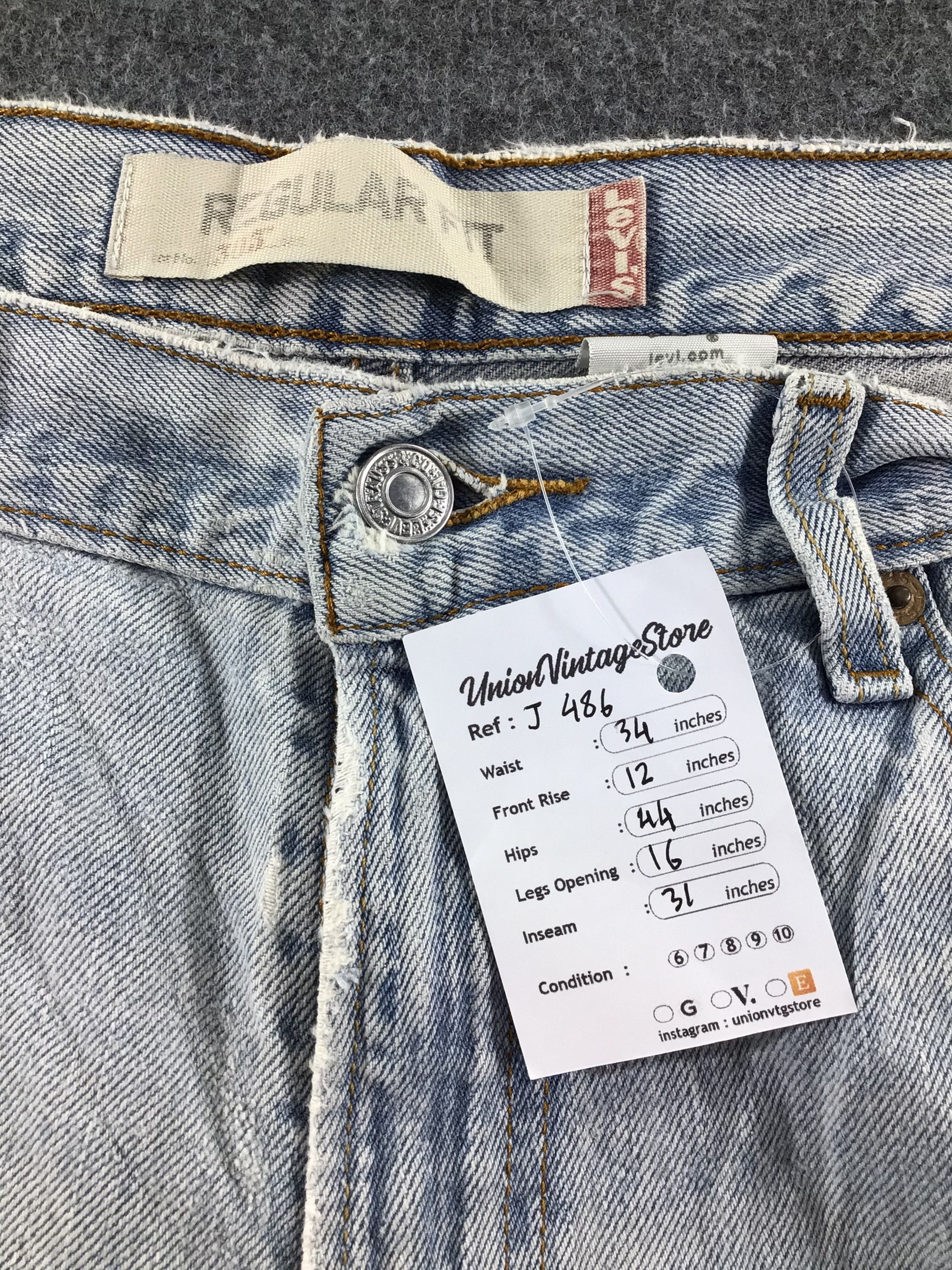 Levi's Vintage Light Wash Levis 505 Jeans-J486 Size US 34 / EU 50 - 13 Thumbnail