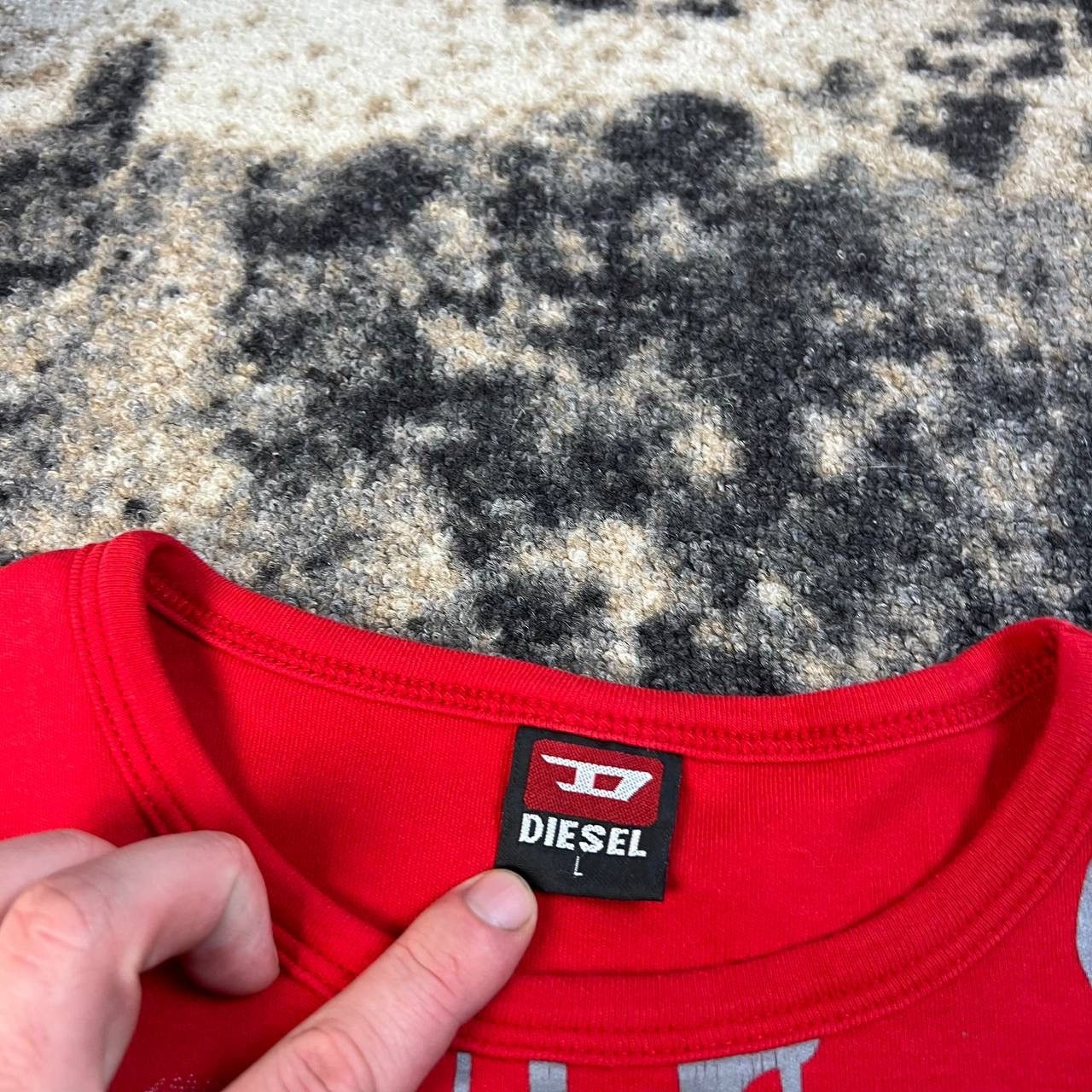 Diesel Diesel Vintage Y2K Big Logo Avant Garde Long Sleeve Size US L / EU 52-54 / 3 - 5 Thumbnail