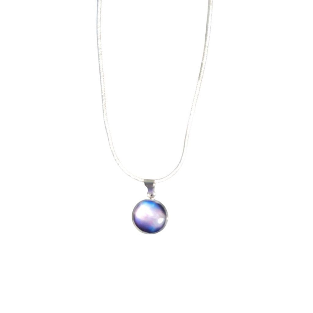 Handmade 925 Sterling Silver nebula galaxy necklace Size ONE SIZE - 2 Thumbnail
