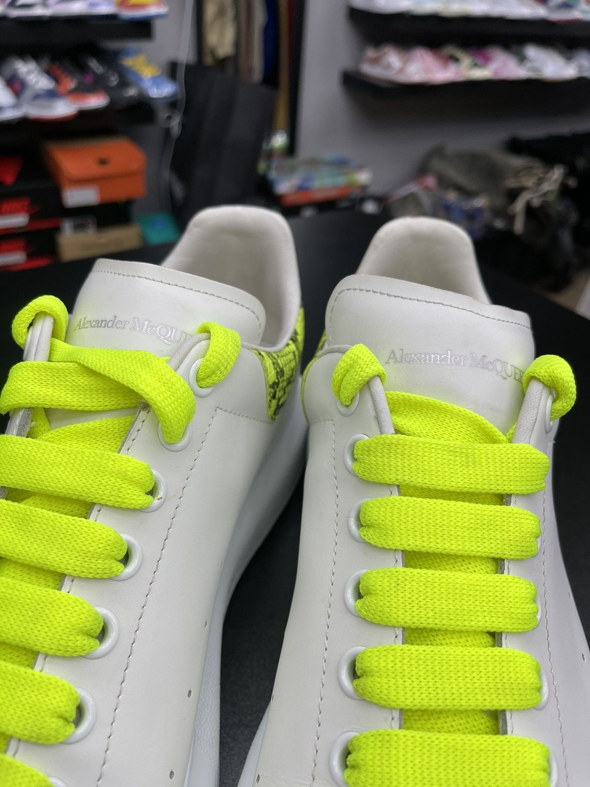 Alexander McQueen Size 13US/46EU - Alexander McQueen Neon Snake Skin Size US 13 / EU 46 - 6 Thumbnail