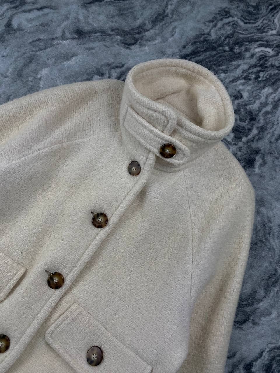 Sezane Sézane Wool Coat Jacket Women Size 34 White Size XXS / US 00 / IT 34 - 7 Thumbnail