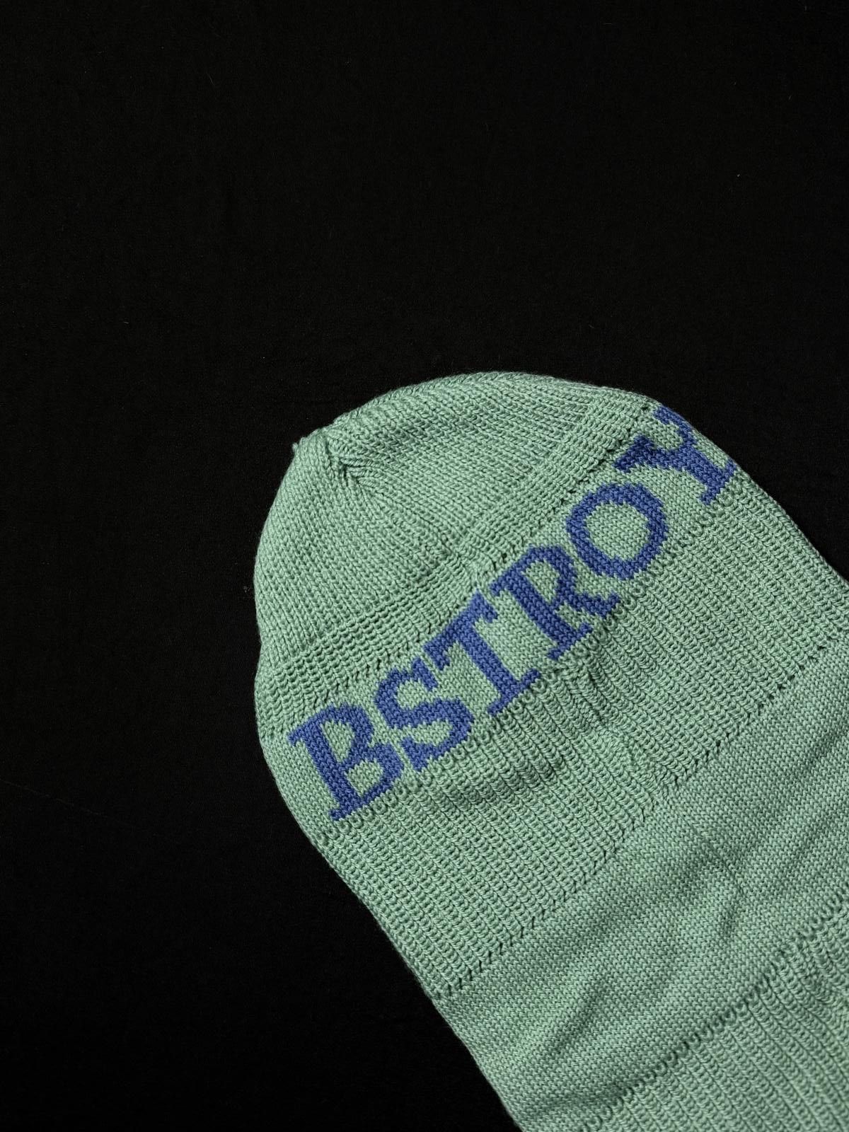 Japanese Brand Deadstock BESTROY Classic Logo Knit Balaclava Ski Mask Green Size ONE SIZE - 6 Thumbnail