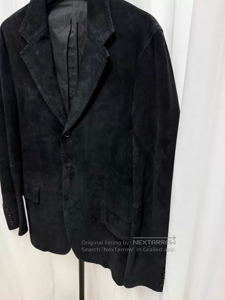 Yohji Yamamoto Yohji Yamamoto Suede leather blazer jacket Size US L / EU 52-54 / 3 - 3 Thumbnail