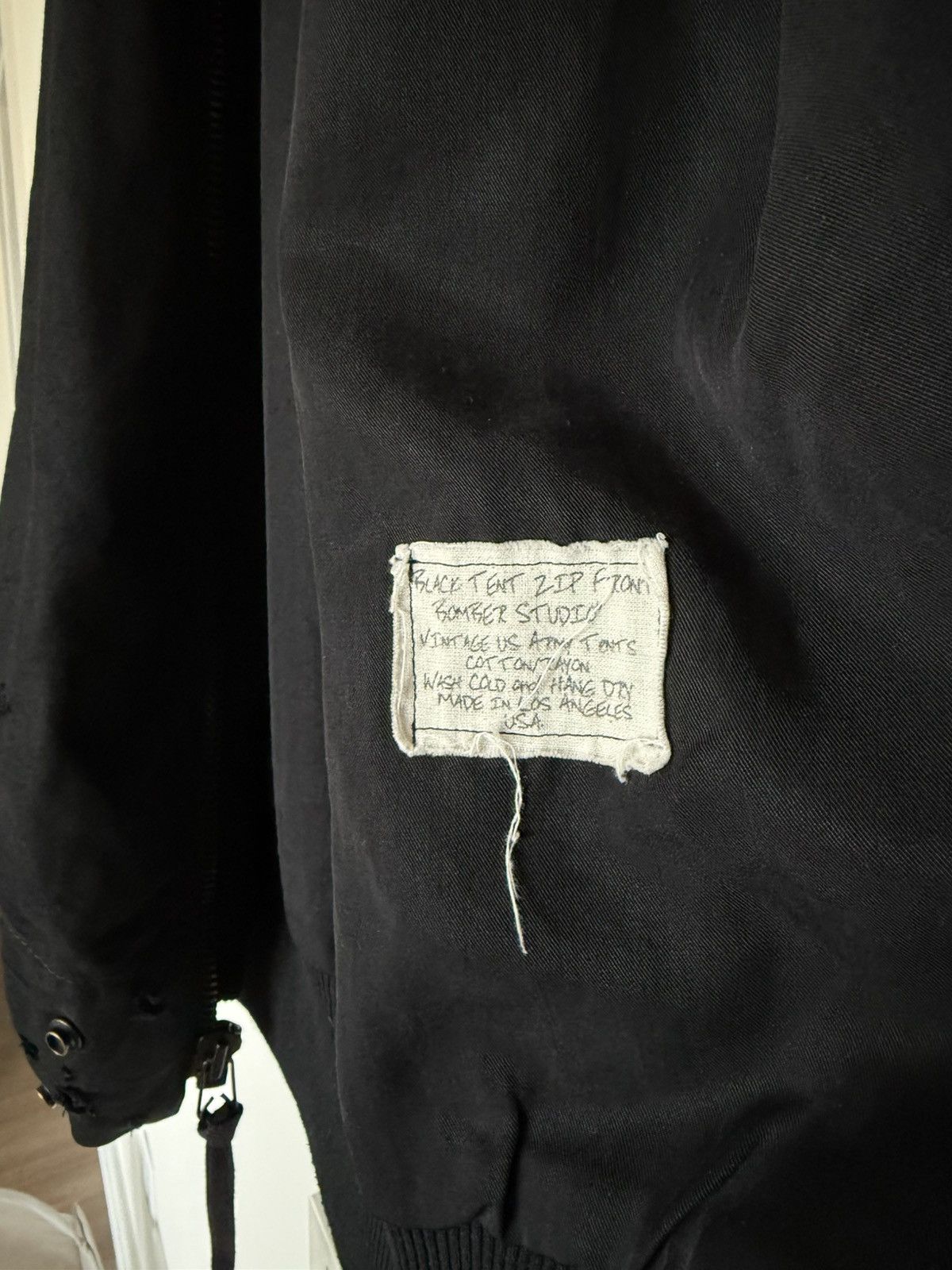 Greg Lauren Tent Zip Jacket Black Size US M / EU 48-50 / 2 - 8 Thumbnail