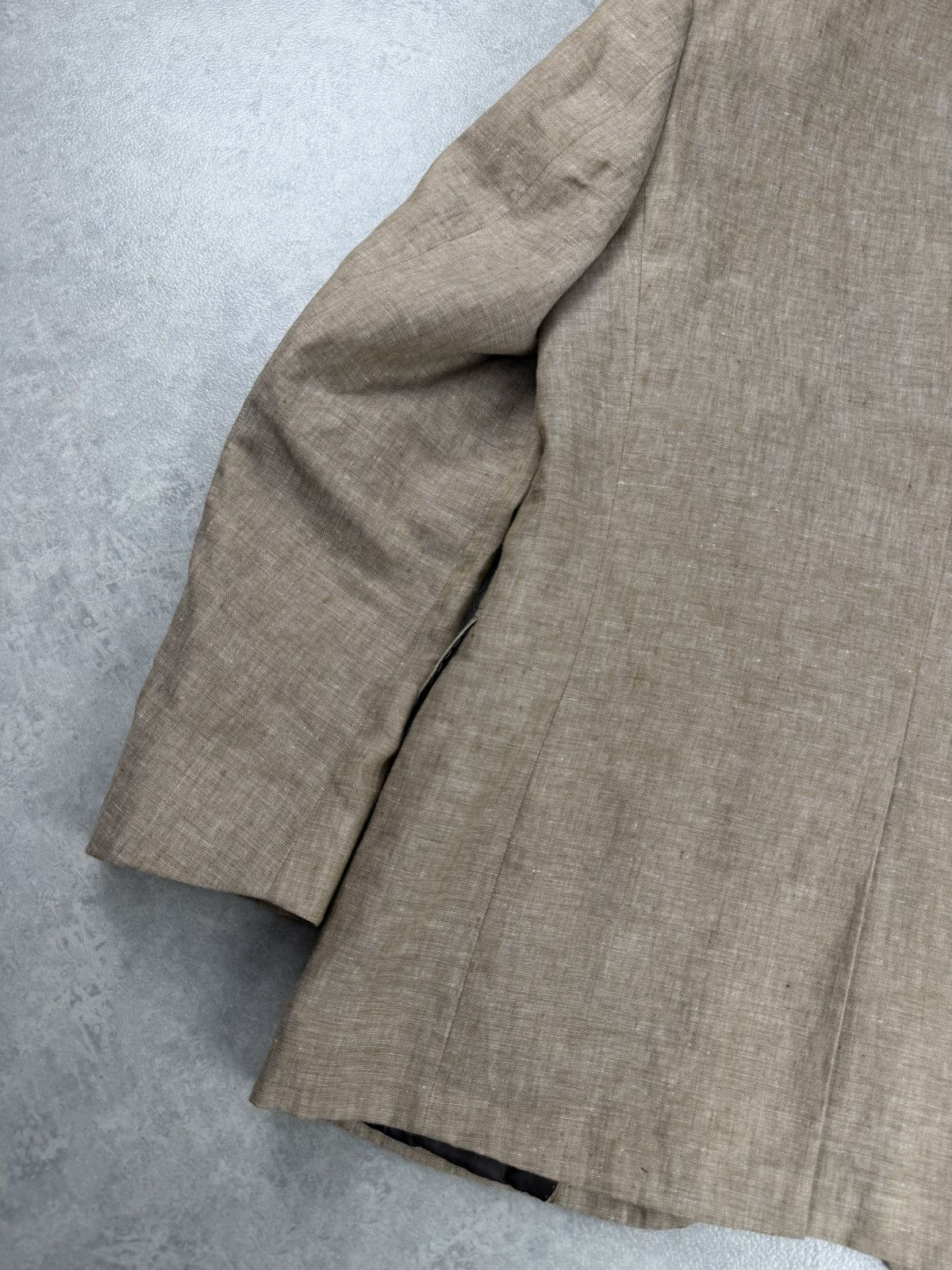 Balmain Balmain Paris Linen Blazer Beige Mens Tailored Jacket EU 46 Size 38R - 12 Thumbnail