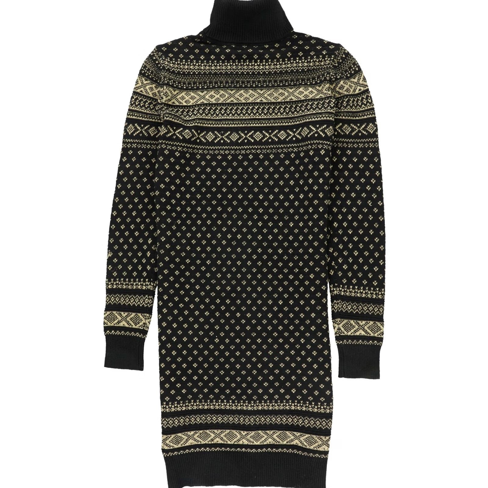 Ralph Lauren Ralph Lauren Womens Knitted Sweater Mini Dress blkgold M Size M / US 6-8 / IT 42-44 - 2 Thumbnail