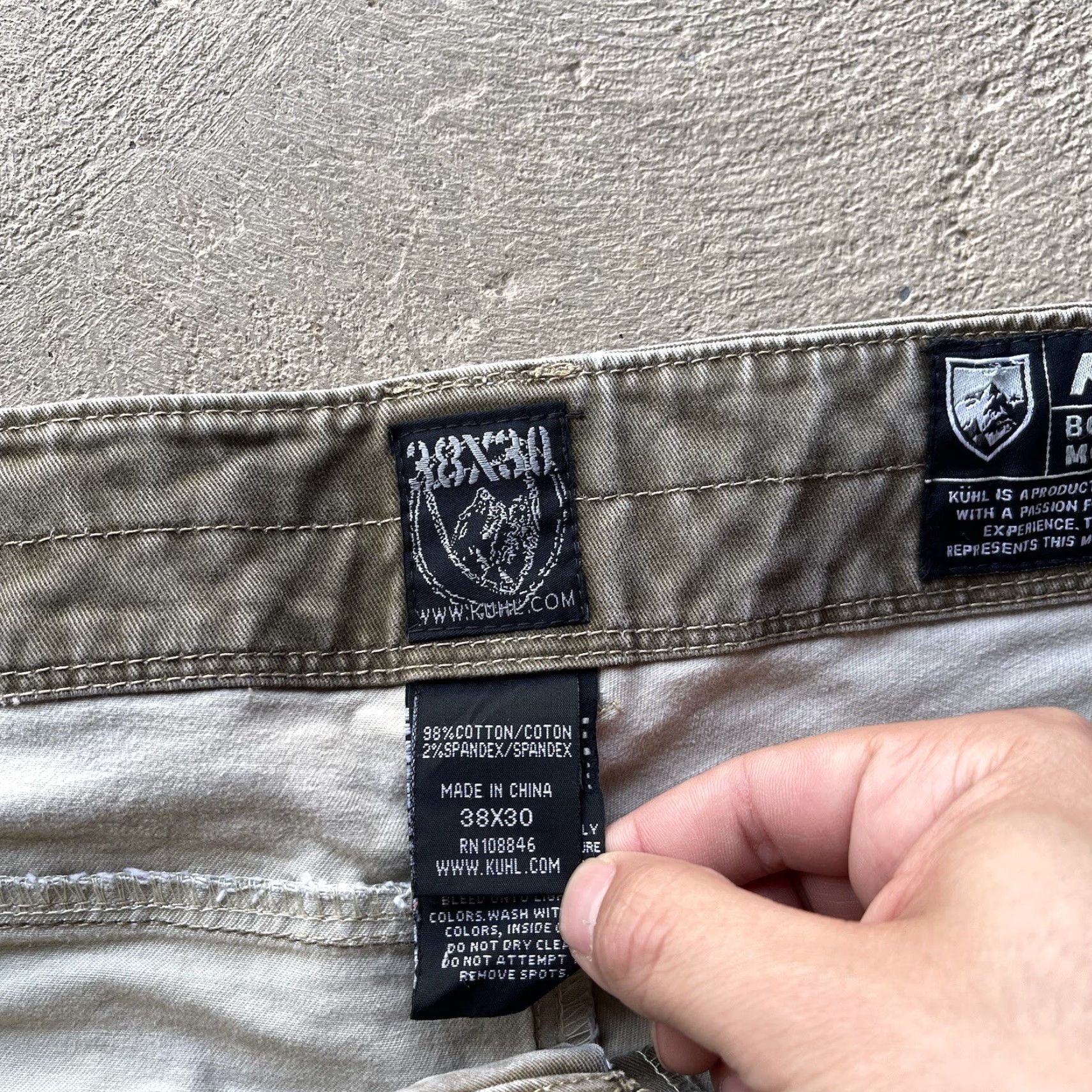 Vintage Kuhl Rydr Pants Mens 38x30 Brown Canvas Straight Work Hike Size US 38 / EU 54 - 6 Thumbnail