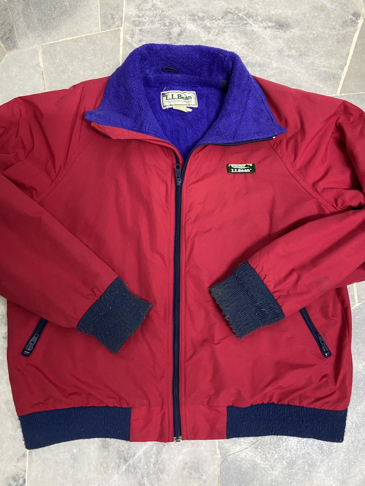 L.L. Bean Vintage 80s LL BEAN Jacket Nylon Zipper Lining Fleece Size US M / EU 48-50 / 2 - 7 Thumbnail