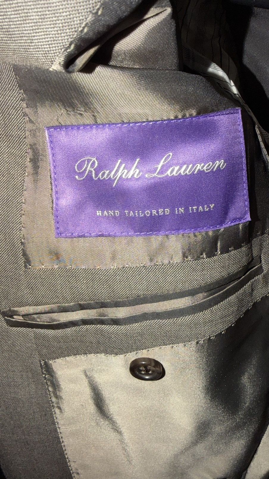 Ralph Lauren Ralph Lauren Men’s 2-Button Sharkskin Wool Blazer Size 38R - 3 Thumbnail