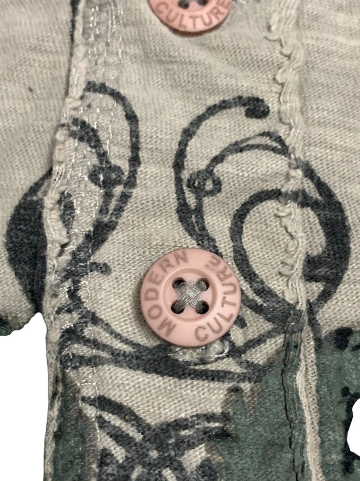 If Six Was Nine Modern Culture Grey Henley Tshirt Size US XL / EU 56 / 4 - 6 Thumbnail