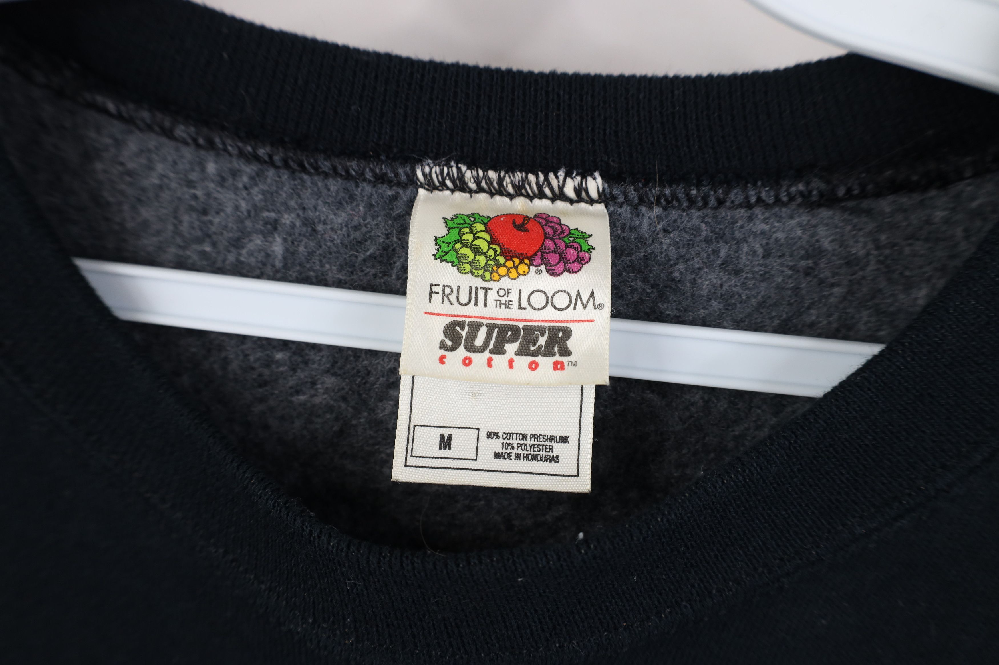Vintage Vintage 90s Streetwear Blank Heavy Crewneck Sweatshirt Black Size US M / EU 48-50 / 2 - 4 Thumbnail