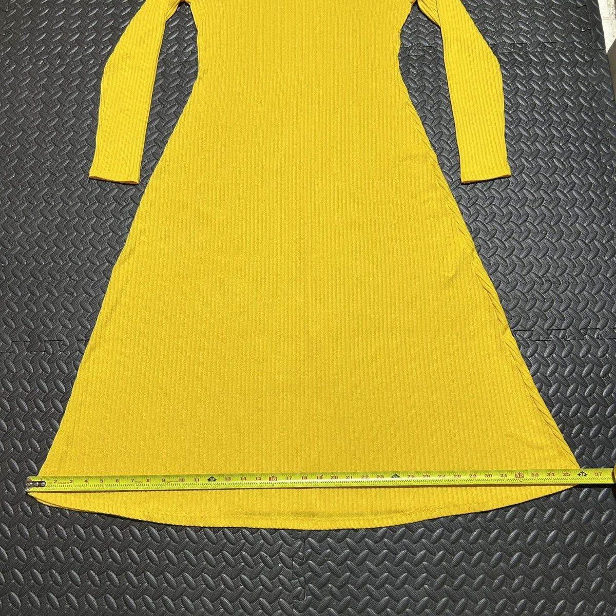 Zara Zara Midi Sweater Dress Ribbed Knit Yellow L/S Womens XL Size XL / US 12-14 / IT 48-50 - 6 Thumbnail