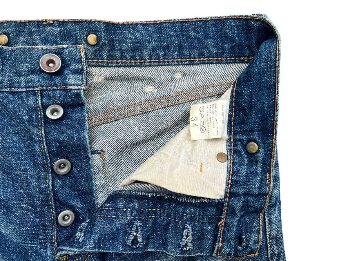 Japanese Brand × Journal Standard Journal Standard Selvedge Distressed Patchwork Jeans 31x30 Size US 31 - 11 Thumbnail