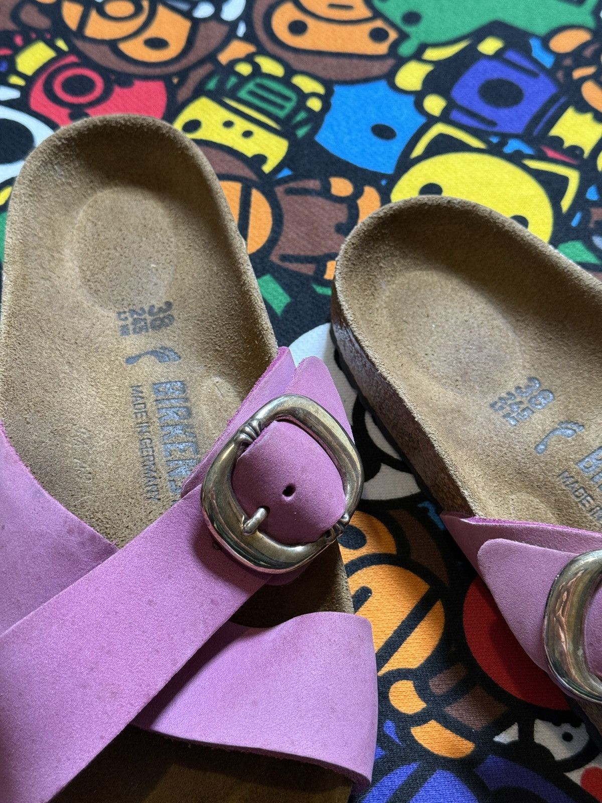 Birkenstock × Chrome Hearts Chrome Hearts X Birkenstock Pink Gunslinger Sandals Size US 7 / IT 37 - 8 Thumbnail