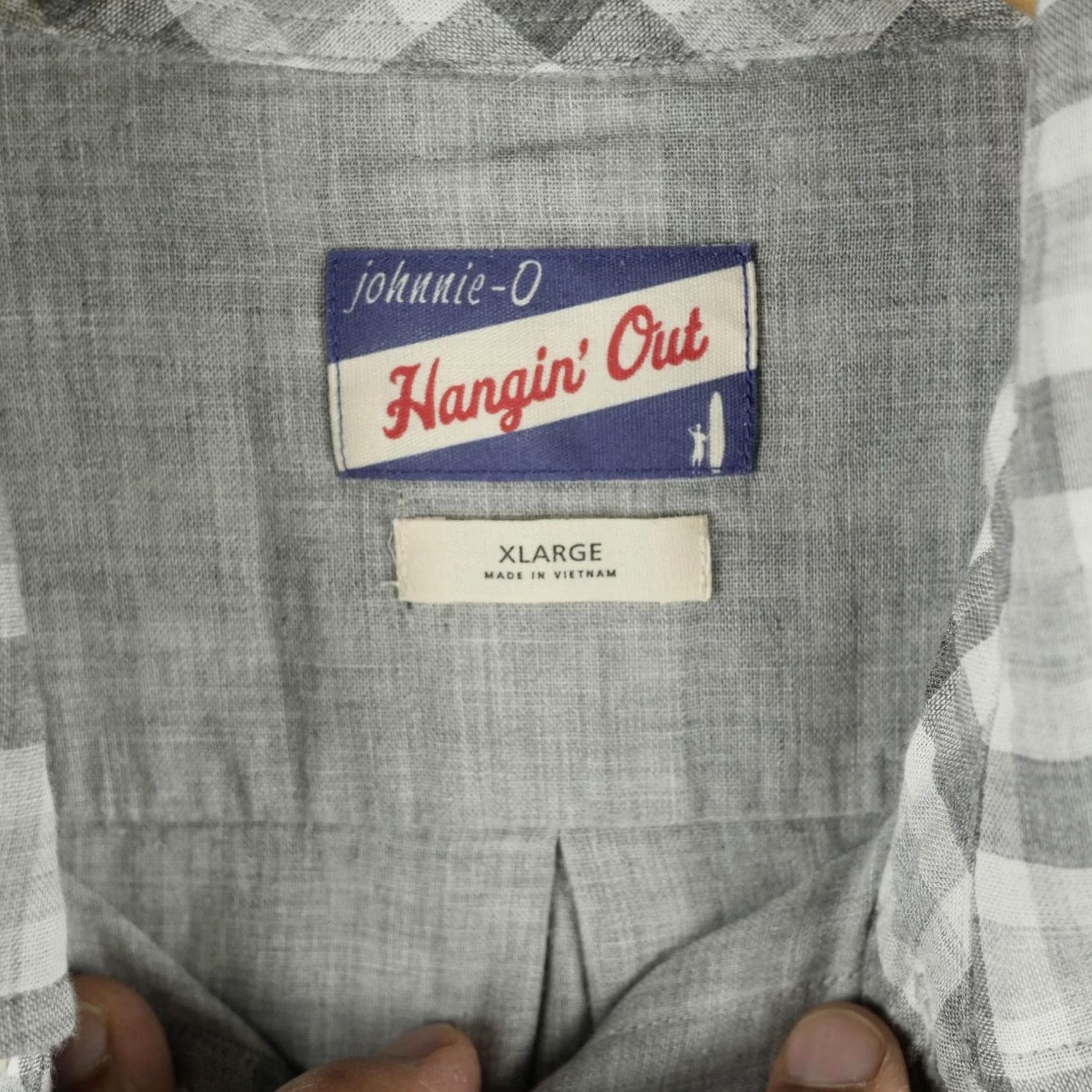 johnnie-O johnnie-O Shirt Mens XL Gray Check Button Up Long Sleeve Hangin Out Casual Size US XL / EU 56 / 4 - 4 Thumbnail
