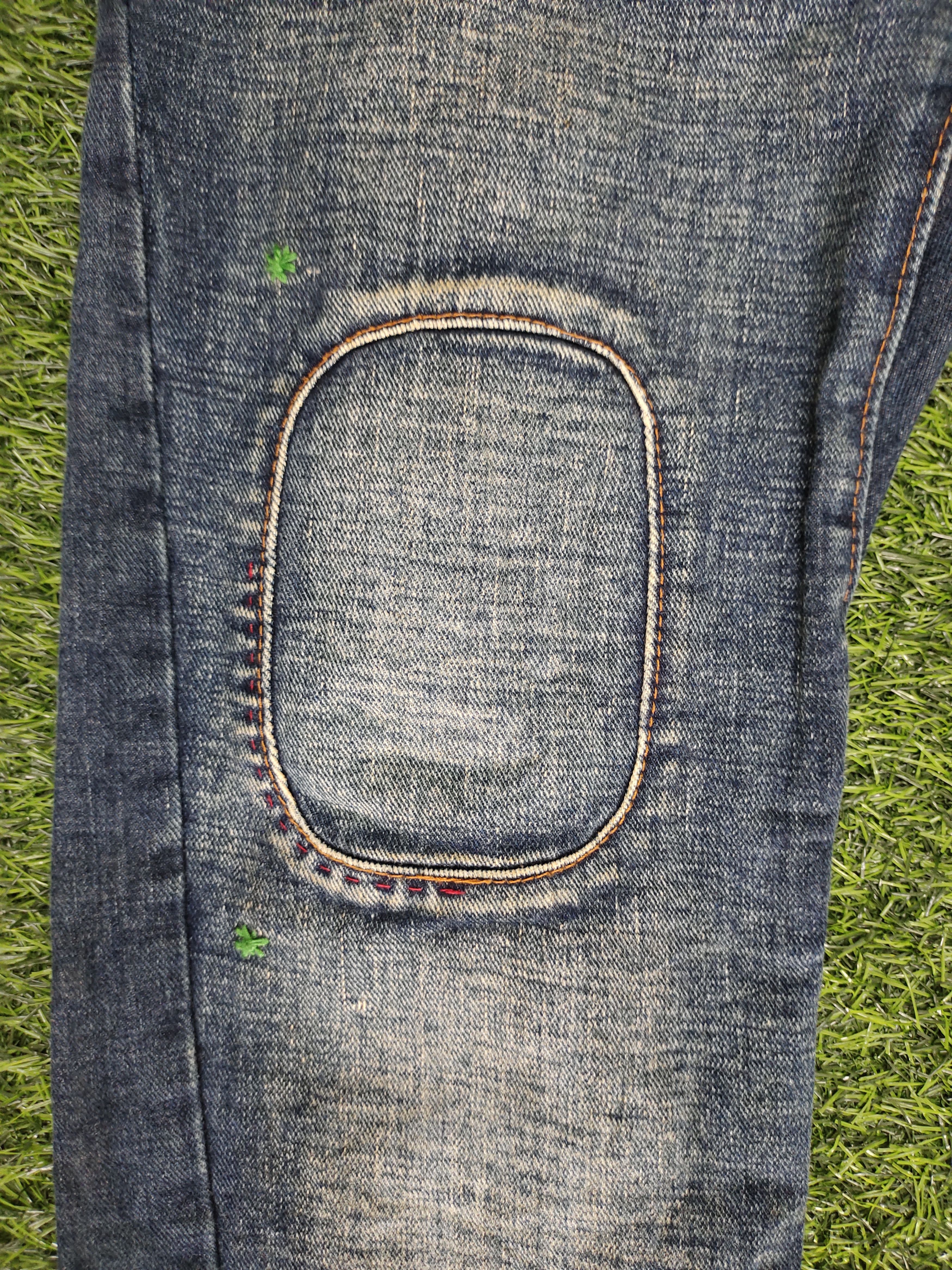 Dsquared2 Dsquared2 Leather Craft Patchwork Denim Jeans Size US 33 - 9 Thumbnail